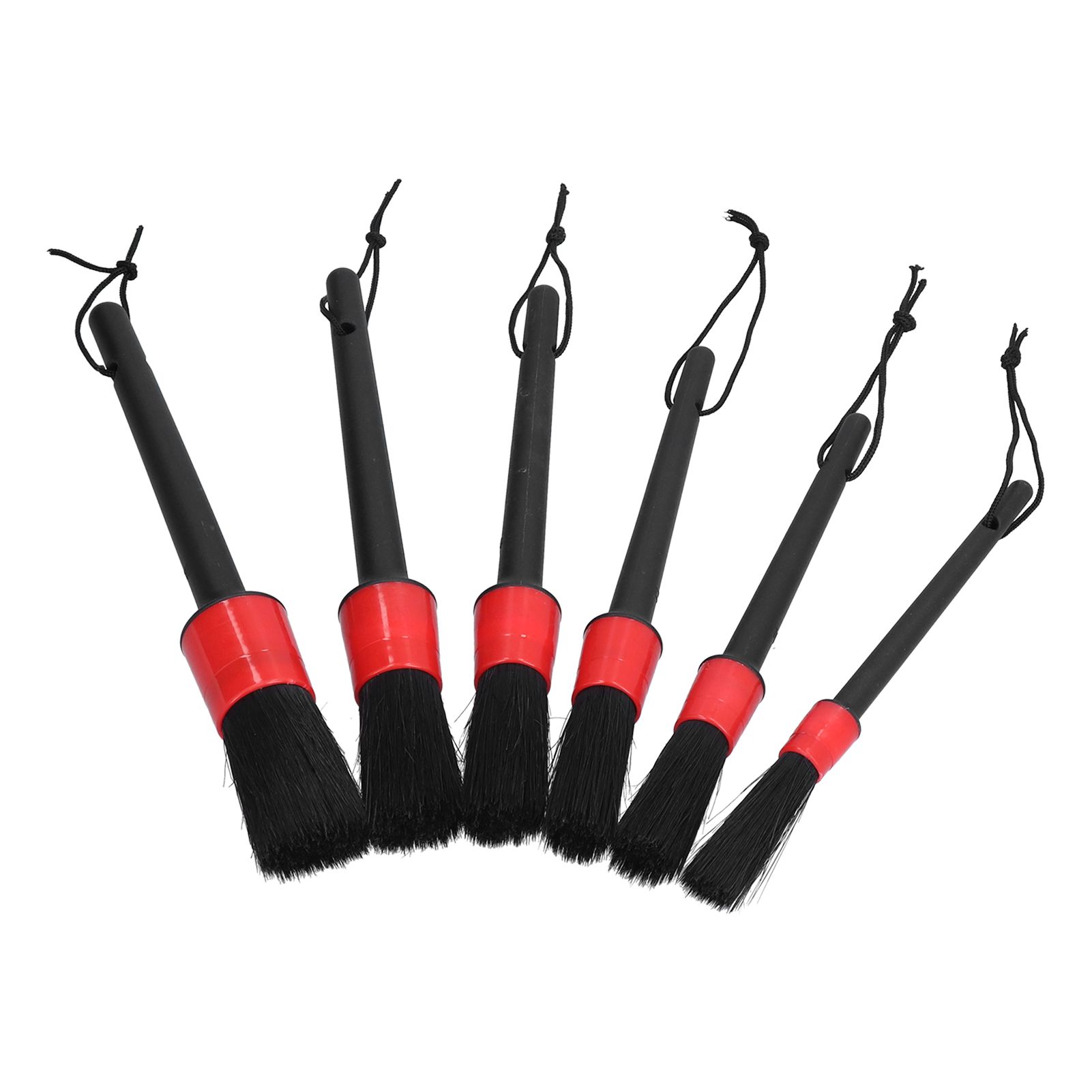 6Pcs Car Detailing Brushes Cleaning Brush Set for Wheels Tire Interior Exterior Air Vents Cleaning Tools Kit - Image 7