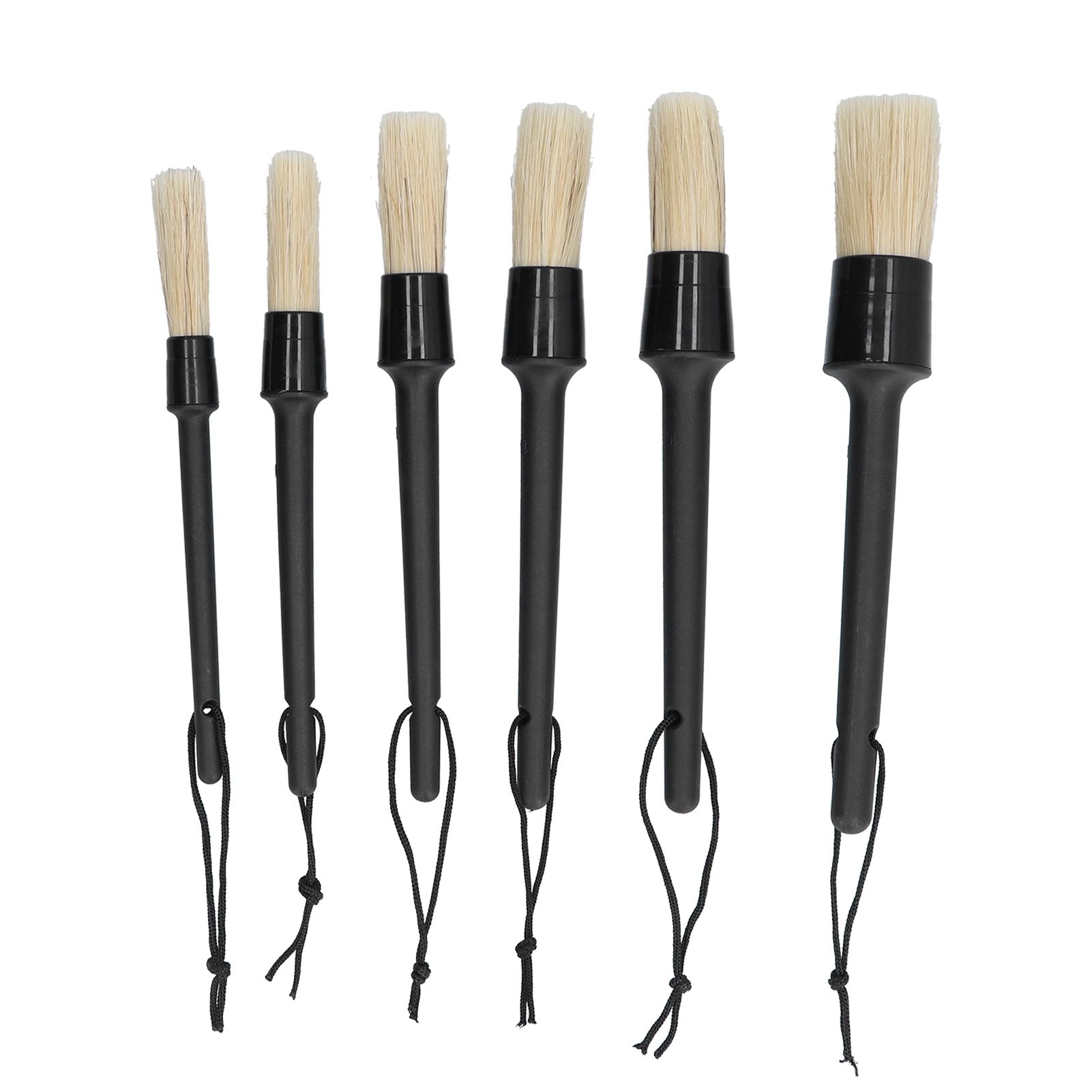 6Pcs/Set Car Detailing Brushes Soft Air Outlet Cleaning Brush for Car Wheels Tire Seat - Image 6