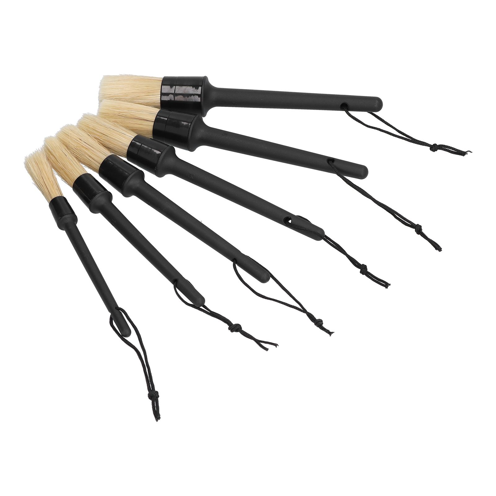 6Pcs/Set Car Detailing Brushes Soft Air Outlet Cleaning Brush for Car Wheels Tire Seat - Image 8