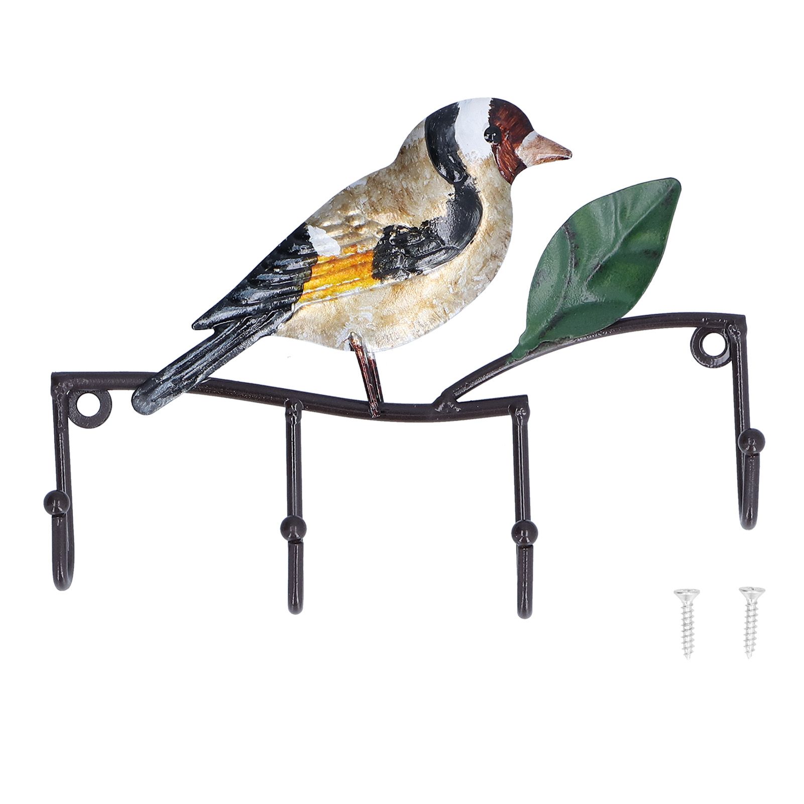 Key Hook Iron Bird Wall Hook Key Hanger Door Coat Rack Clothes Holder for Bedroom Living Room - Image 1