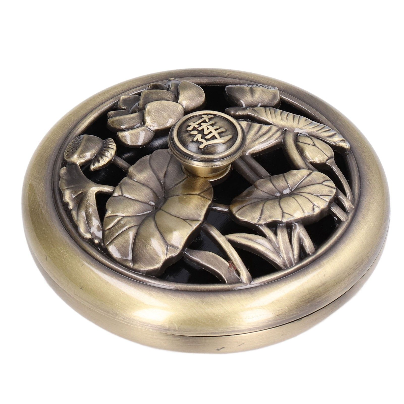 Coil Incense Burner Tray Vintage Incense Bowl Holder Metal Alloy for Living Room Bedroom Office368 - Image 1