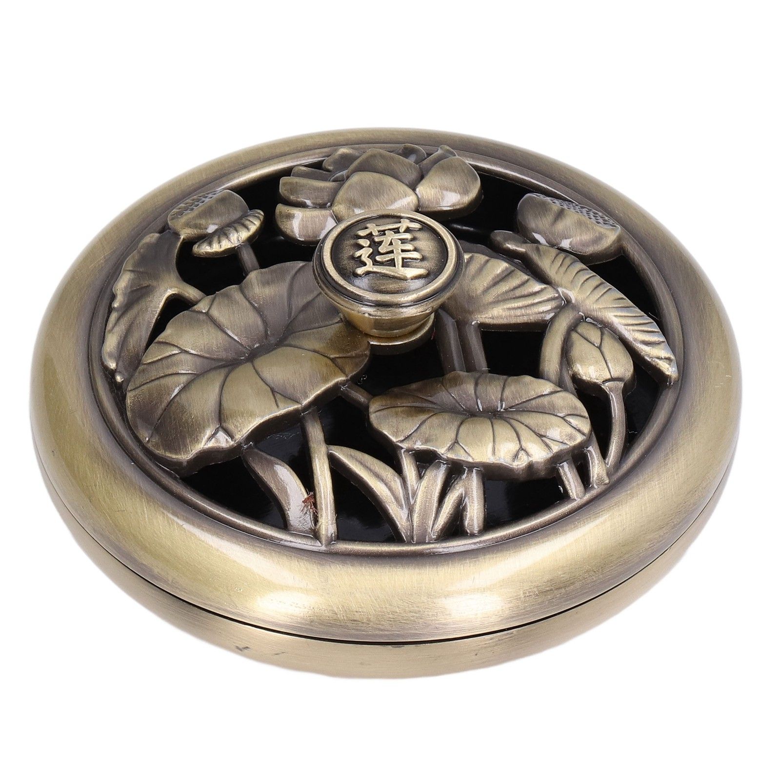 Coil Incense Burner Tray Vintage Incense Bowl Holder Metal Alloy for Living Room Bedroom Office368 - Image 7