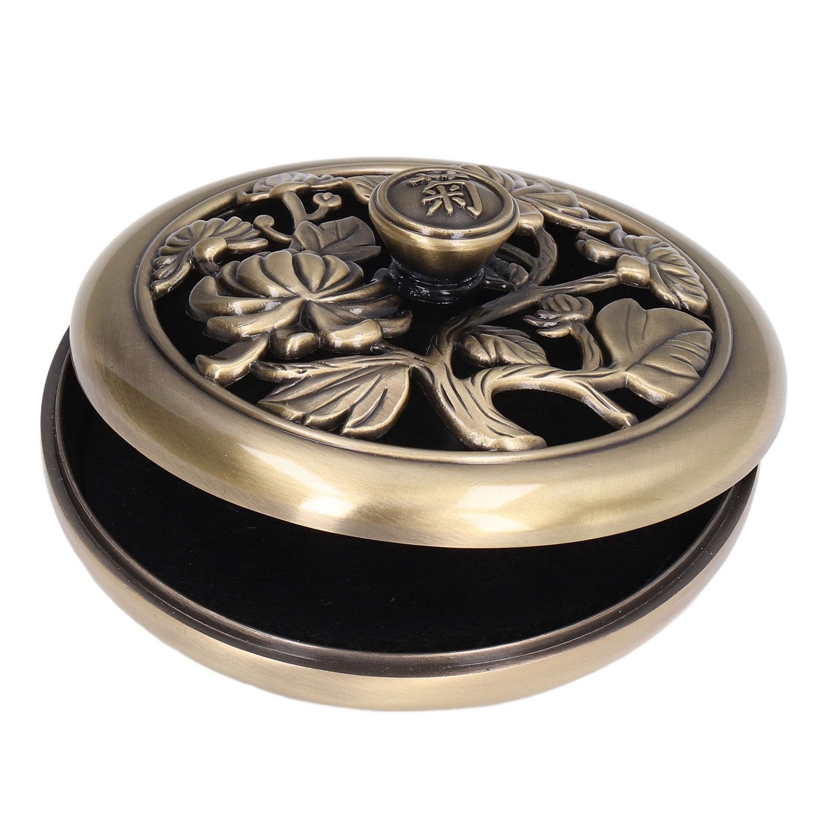 Coil Incense Burner Tray Vintage Incense Bowl Holder Metal Alloy for Living Room Bedroom Office367 - Image 6