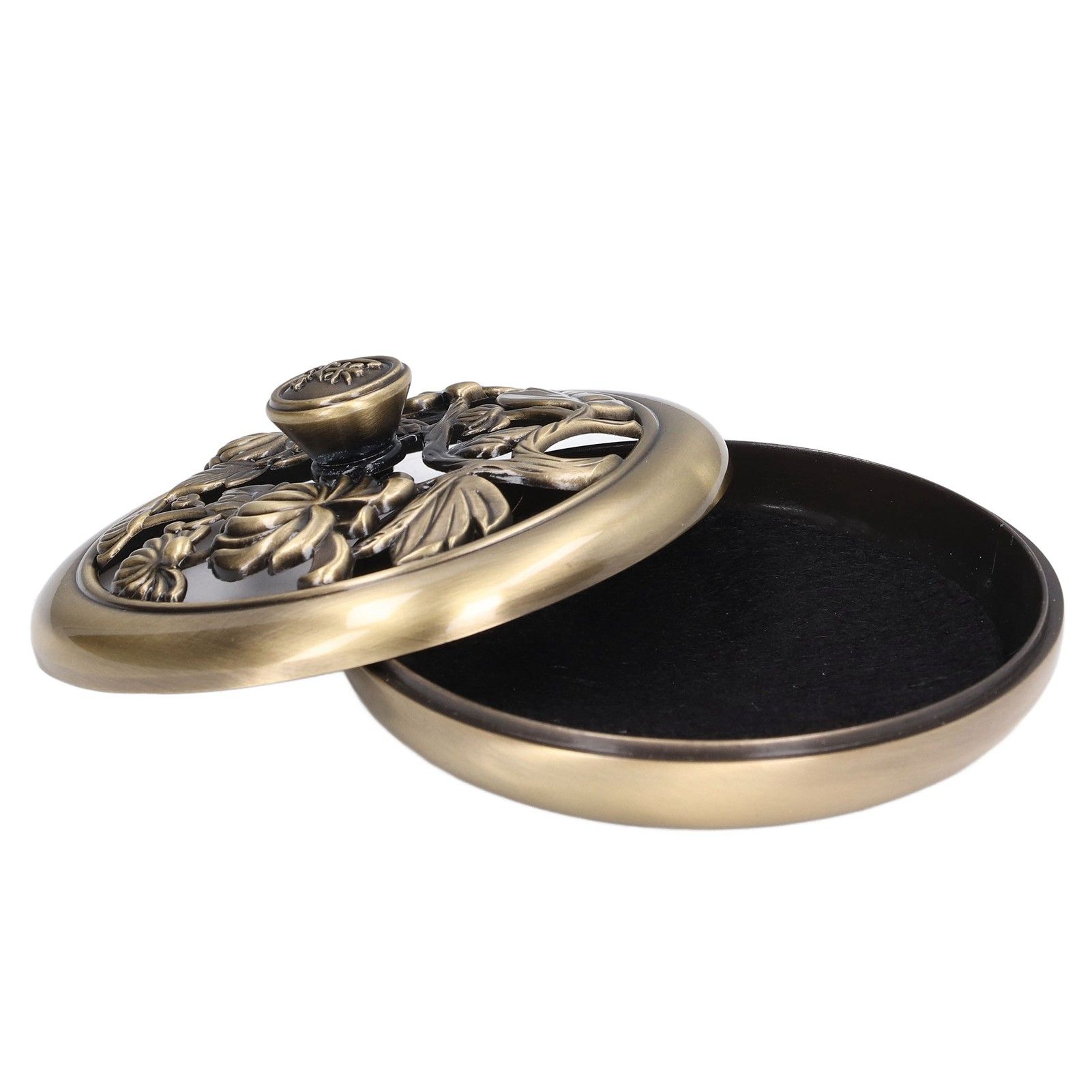 Coil Incense Burner Tray Vintage Incense Bowl Holder Metal Alloy for Living Room Bedroom Office367 - Image 8
