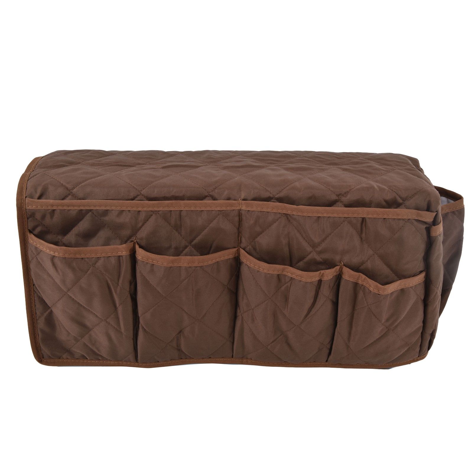 Couch Remote Holder Pocket Design Dustproof Waterproof Reasonable Layout Sofa Armrest OrganizersCoffee - Image 1