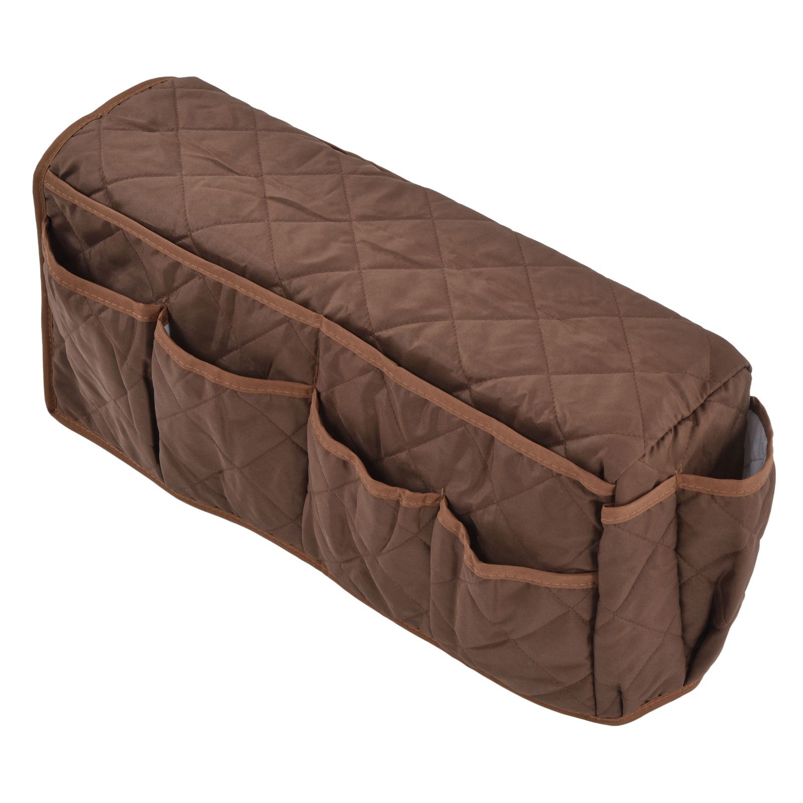 Couch Remote Holder Pocket Design Dustproof Waterproof Reasonable Layout Sofa Armrest OrganizersCoffee - Image 3