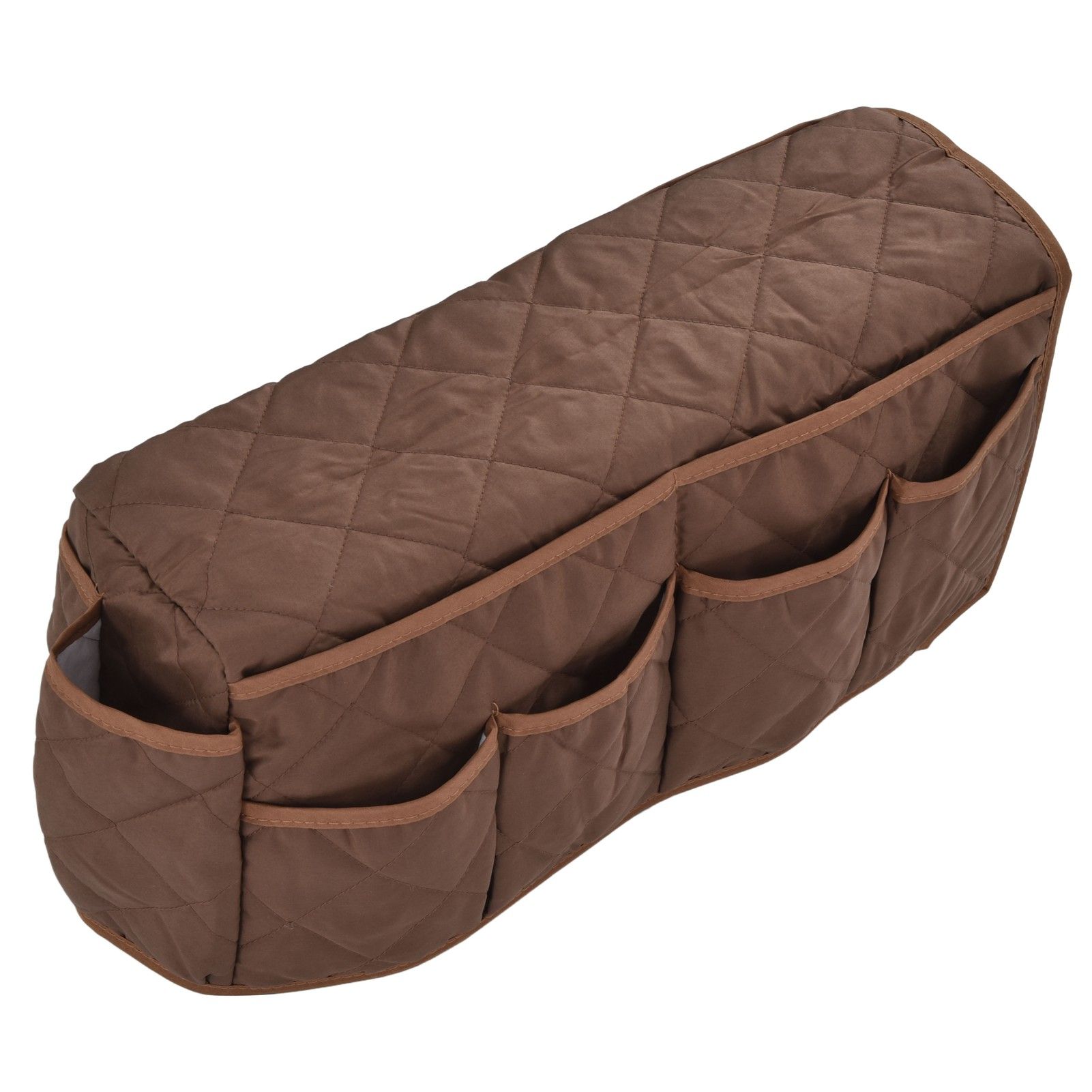 Couch Remote Holder Pocket Design Dustproof Waterproof Reasonable Layout Sofa Armrest OrganizersCoffee - Image 4