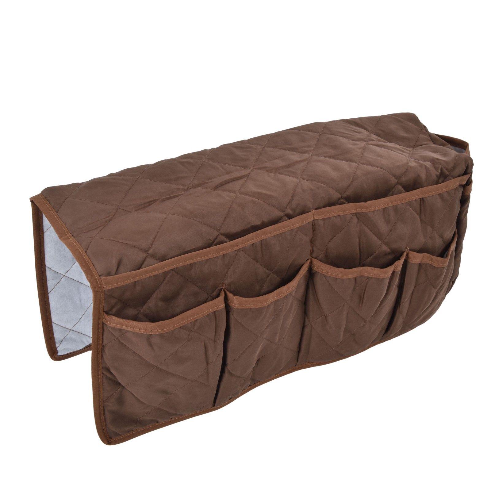Couch Remote Holder Pocket Design Dustproof Waterproof Reasonable Layout Sofa Armrest OrganizersCoffee - Image 6