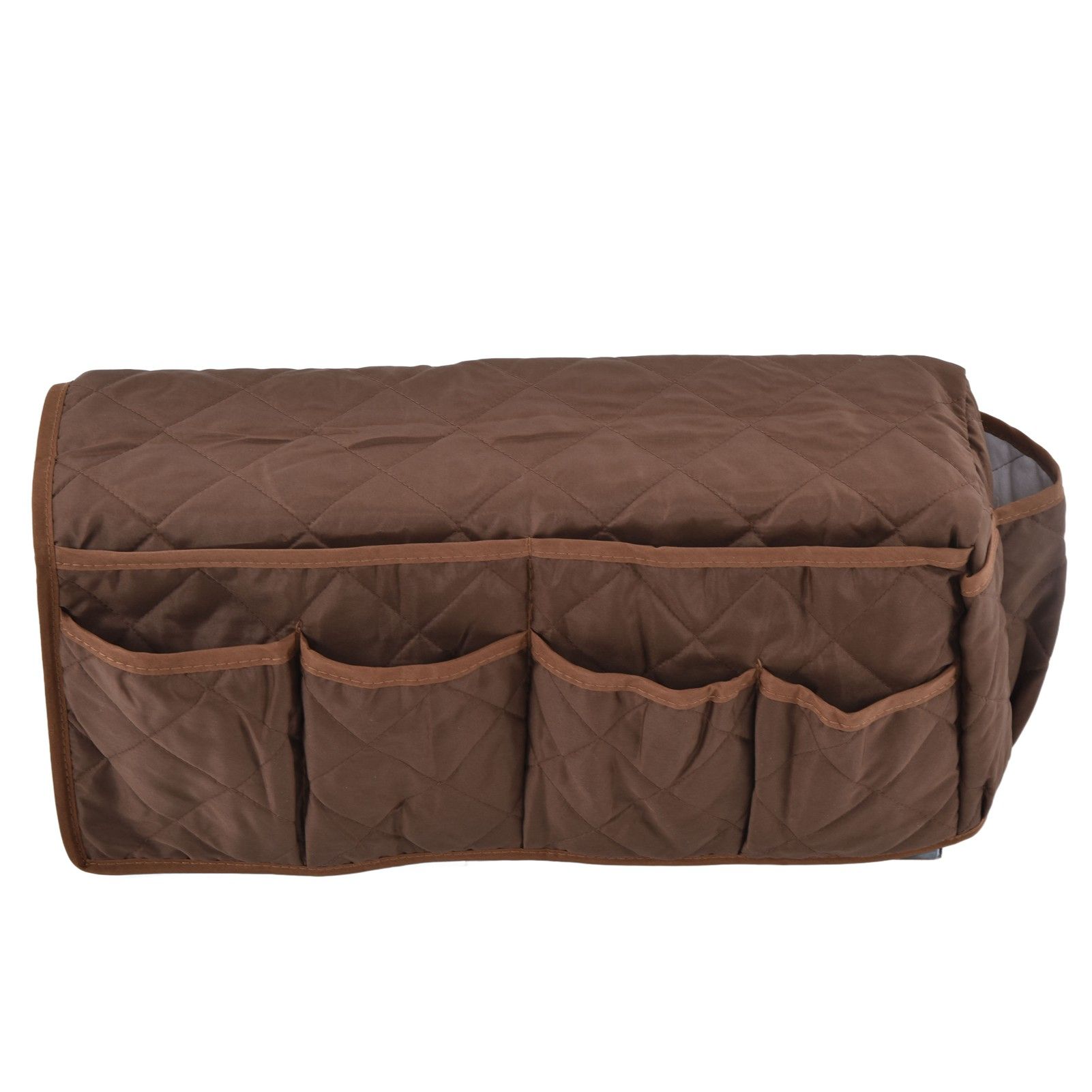 Couch Remote Holder Pocket Design Dustproof Waterproof Reasonable Layout Sofa Armrest OrganizersCoffee - Image 7