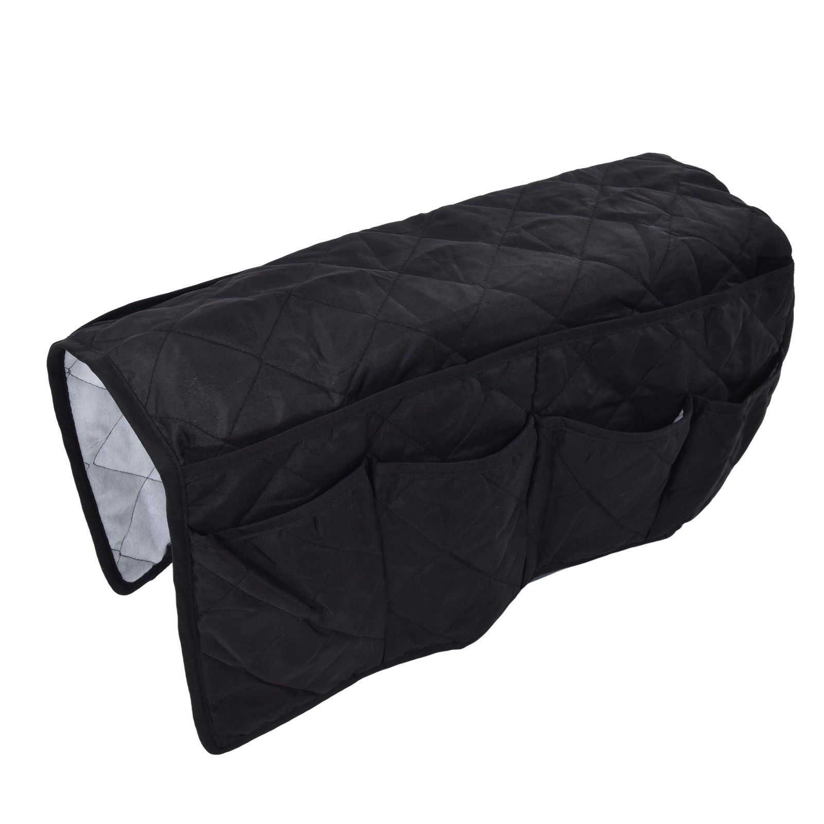 Couch Remote Holder Pocket Design Dustproof Waterproof Reasonable Layout Sofa Armrest OrganizersBlack - Image 4