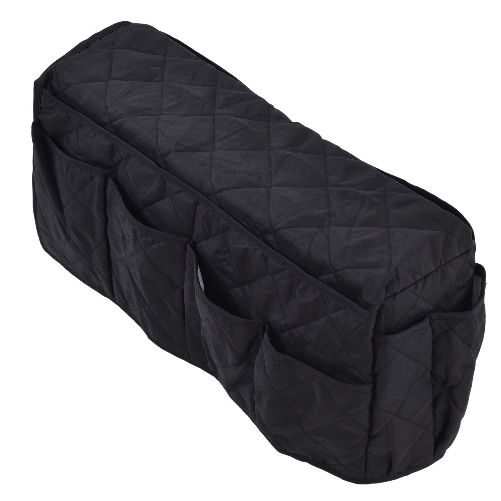 Couch Remote Holder Pocket Design Dustproof Waterproof Reasonable Layout Sofa Armrest OrganizersBlack - Image 5