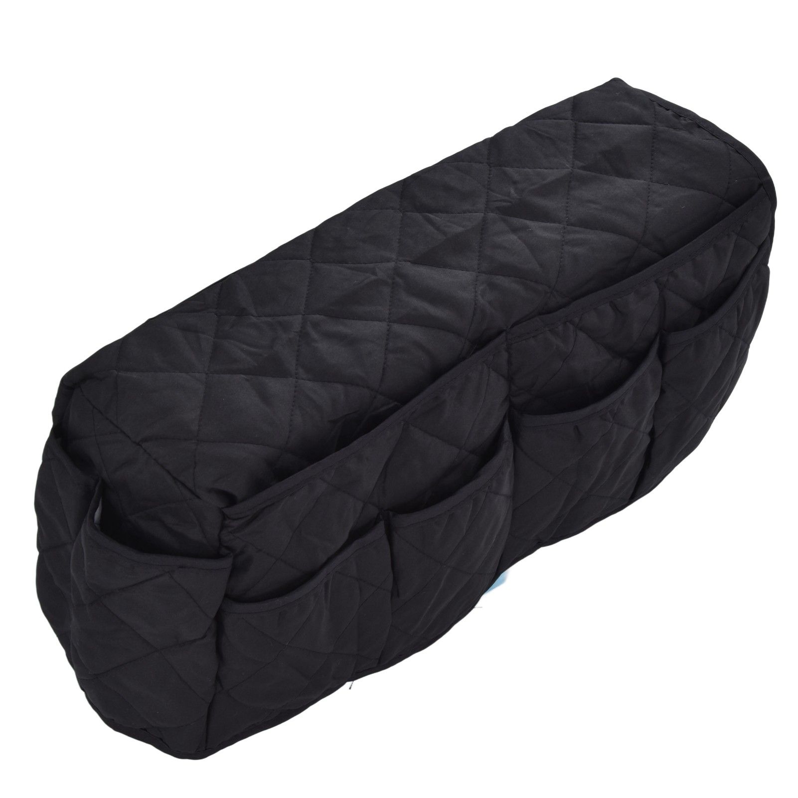 Couch Remote Holder Pocket Design Dustproof Waterproof Reasonable Layout Sofa Armrest OrganizersBlack - Image 7