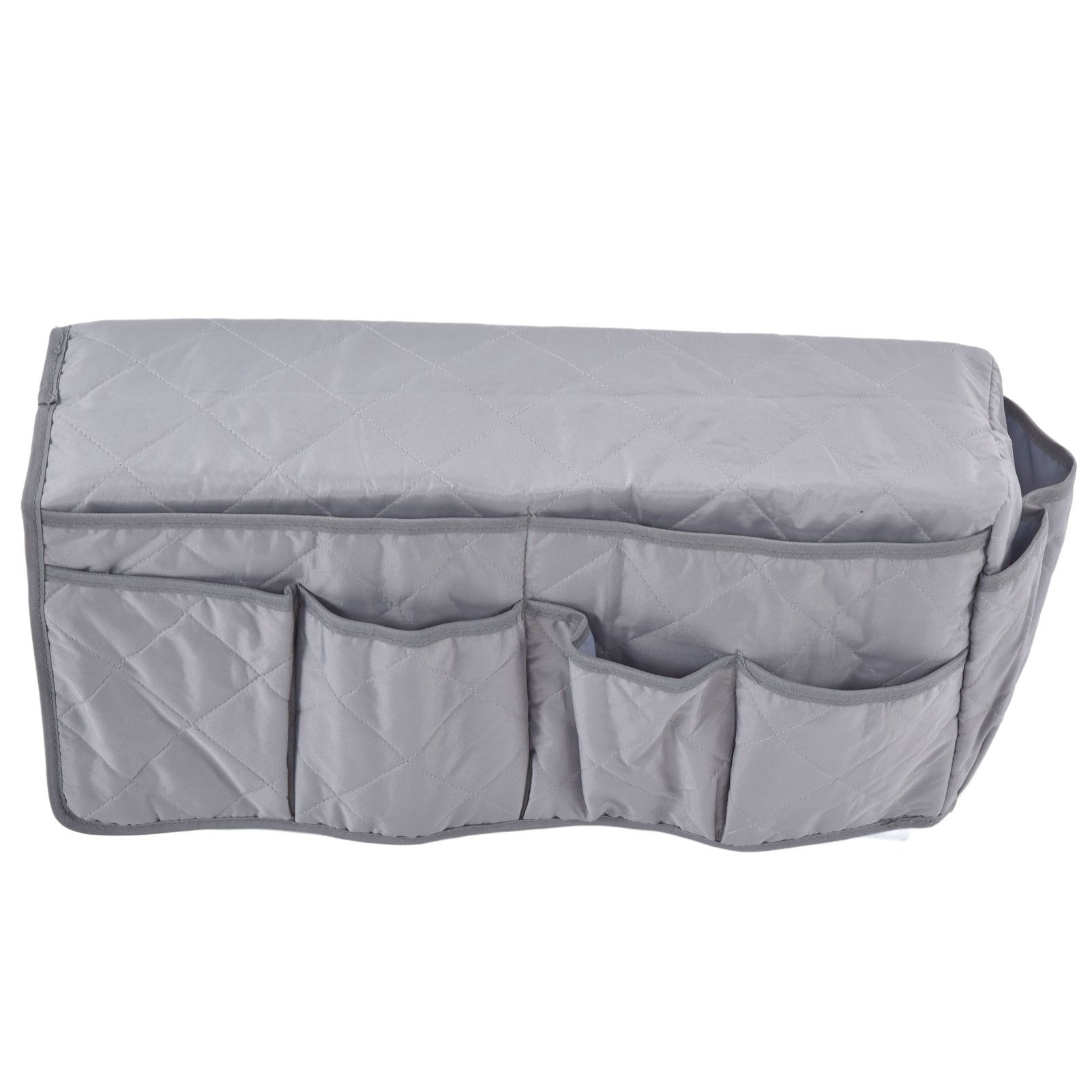 Couch Remote Holder Pocket Design Dustproof Waterproof Reasonable Layout Sofa Armrest OrganizersGrey - Image 1