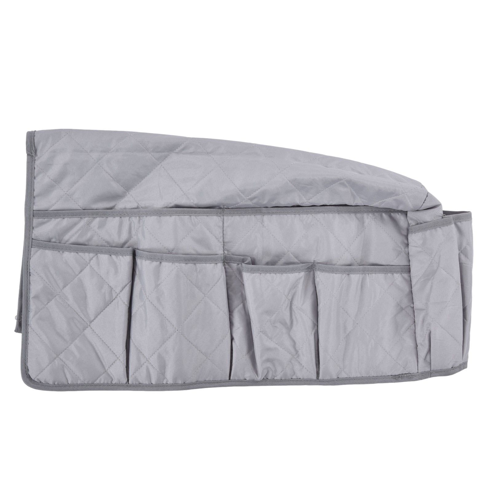Couch Remote Holder Pocket Design Dustproof Waterproof Reasonable Layout Sofa Armrest OrganizersGrey - Image 2