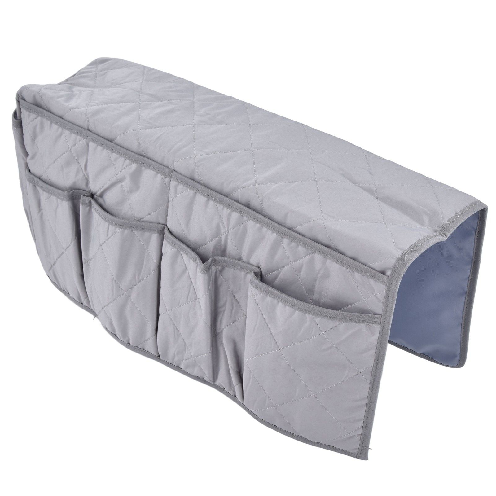 Couch Remote Holder Pocket Design Dustproof Waterproof Reasonable Layout Sofa Armrest OrganizersGrey - Image 3