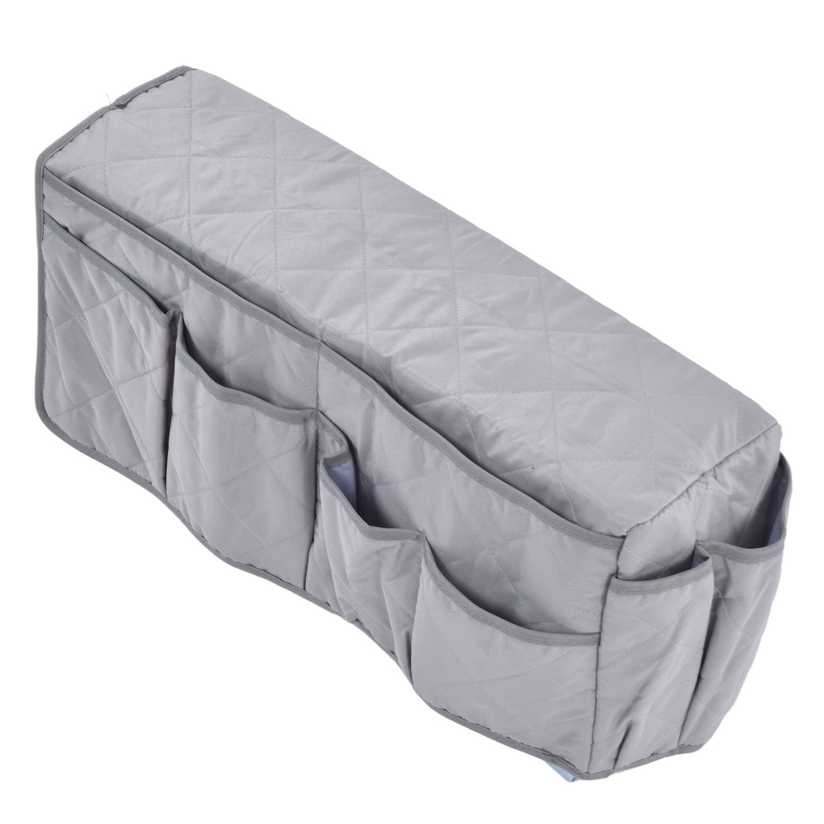 Couch Remote Holder Pocket Design Dustproof Waterproof Reasonable Layout Sofa Armrest OrganizersGrey - Image 5