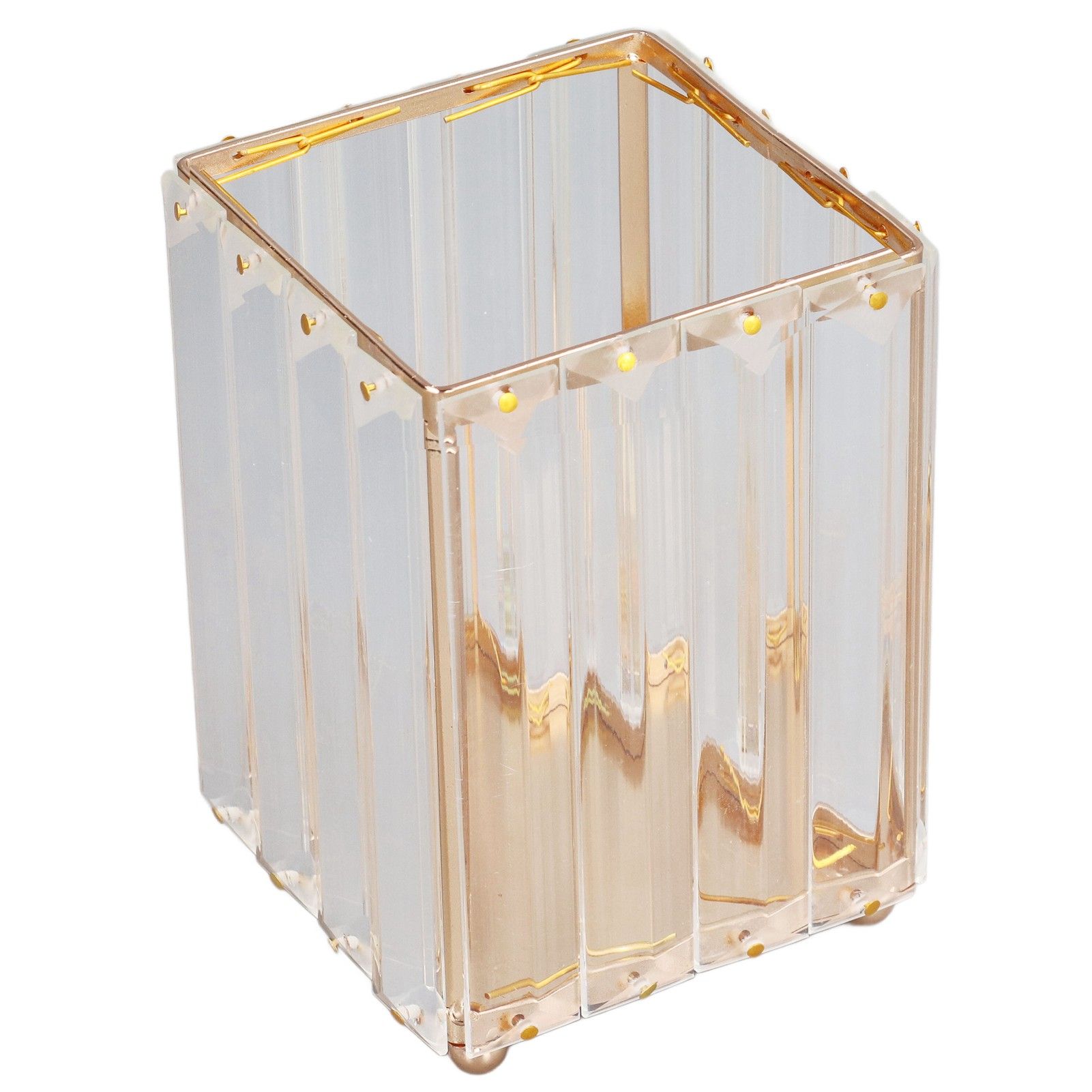Makeup Brush Holder Large Capacity Elegant Style Durable Fadeless Corrosion Resistant Makeup Brush Organizer - Image 5