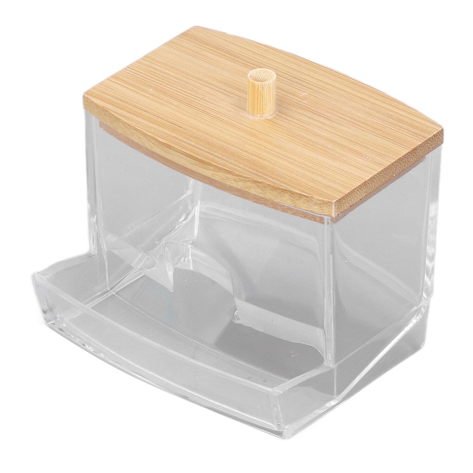 Cotton Swab Box Sturdy Durable Transparent High Smoothness Practical Storage Case with Cover - Image 6