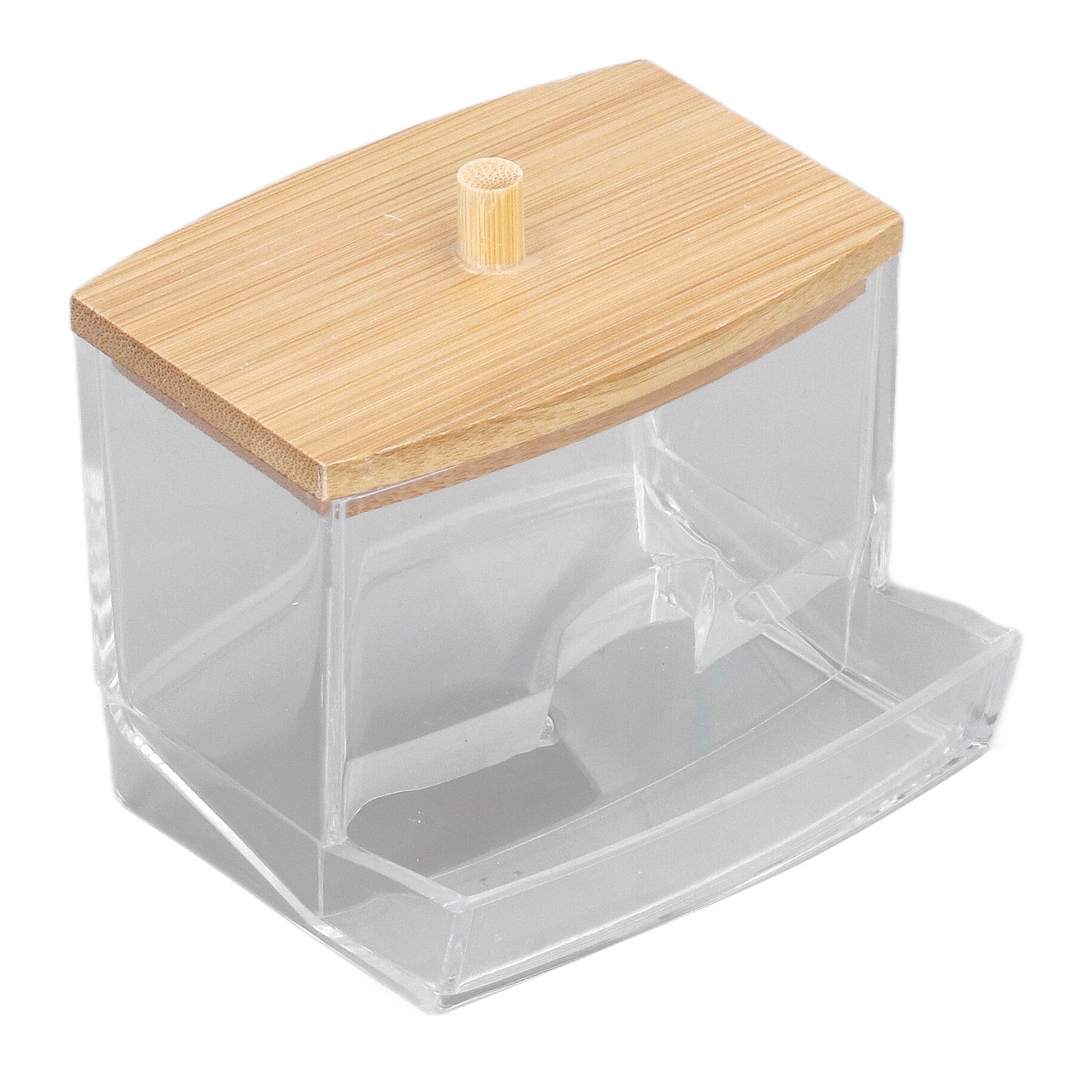 Cotton Swab Box Sturdy Durable Transparent High Smoothness Practical Storage Case with Cover - Image 7