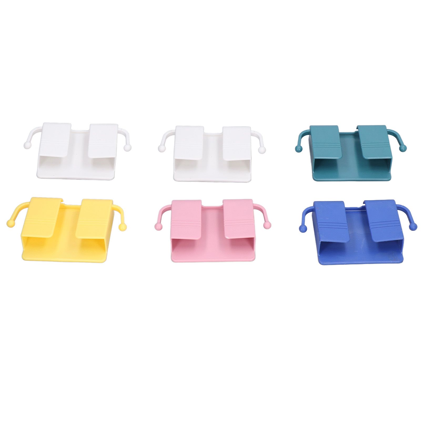 6pcs Wall Mount Phone Holder Self Adhesive Remote Control Storage Box Wall Beside Charging Phone Stand for Bedroom - Image 5