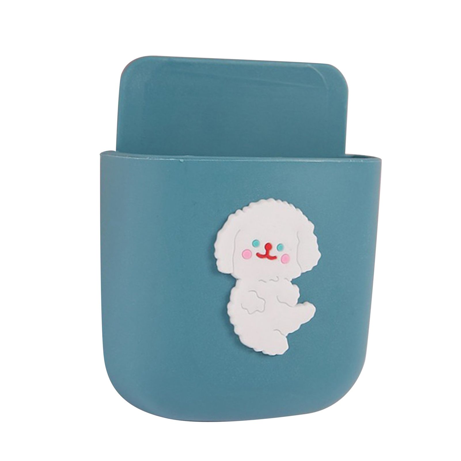 Remote Control Holders Wall Mount Adhesive Organizer Pen Storage Box Phone Holder for Office Home SchoolPuppy - Image 1