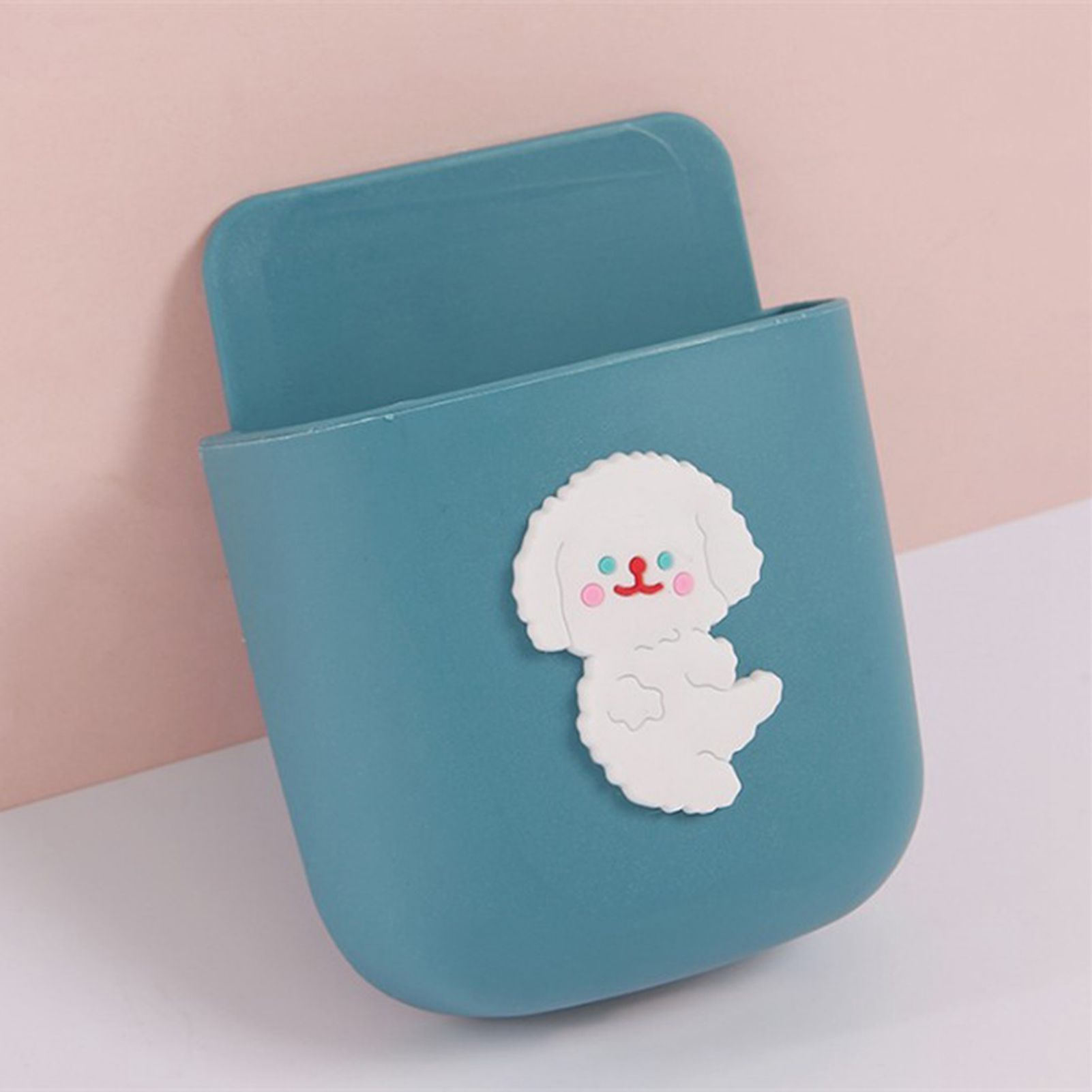 Remote Control Holders Wall Mount Adhesive Organizer Pen Storage Box Phone Holder for Office Home SchoolPuppy - Image 2