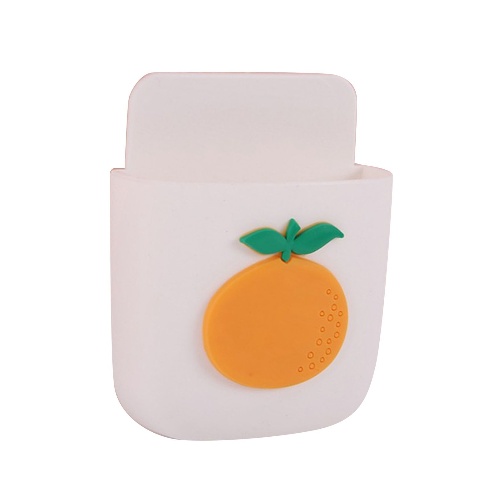 Remote Control Holders Wall Mount Adhesive Organizer Pen Storage Box Phone Holder for Office Home SchoolOrange - Image 1