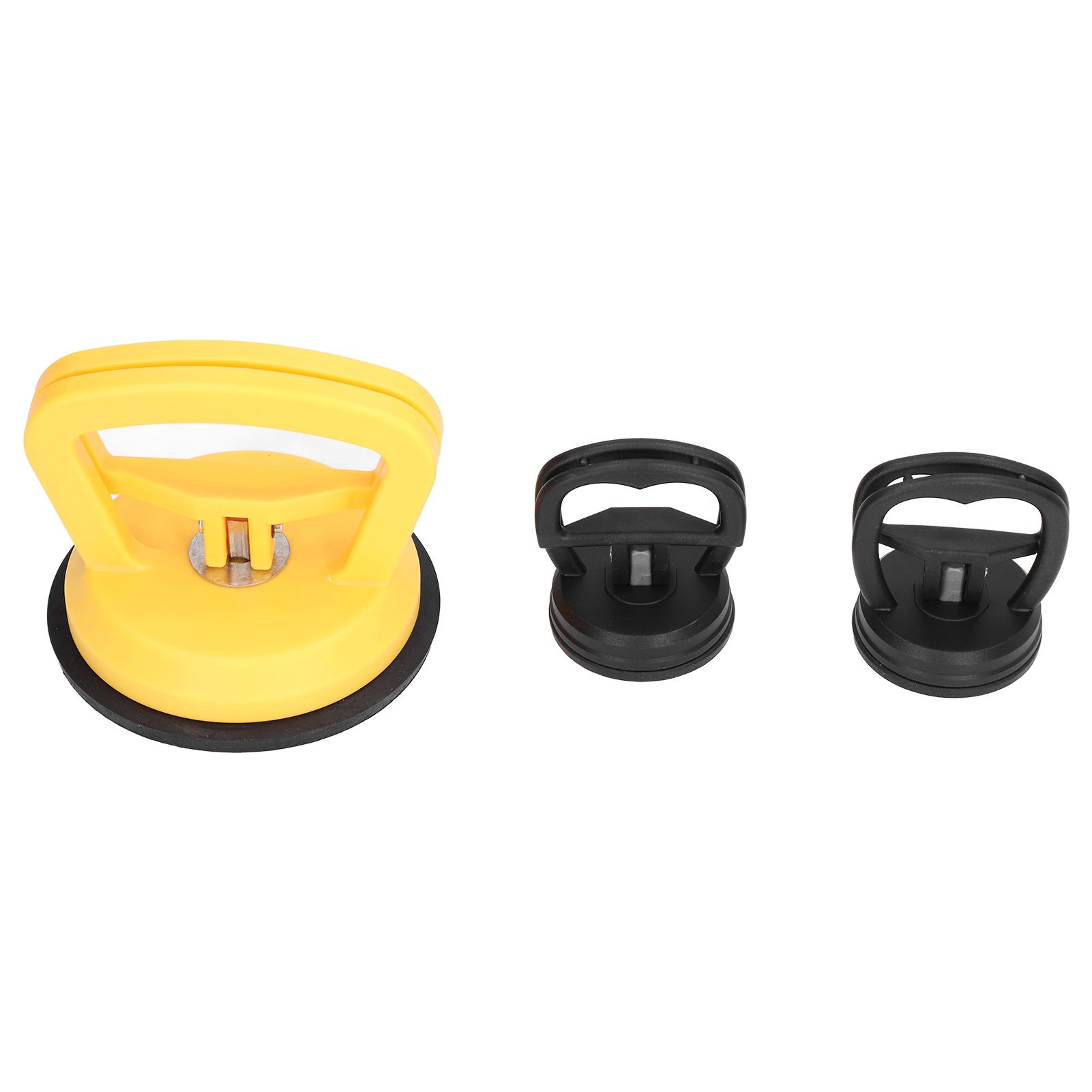 3pcs Glass Suction Cup Heavy Duty Ceramic Tile Moving Lifter with Handle for Cellphone Car Depression Repairing - Image 1