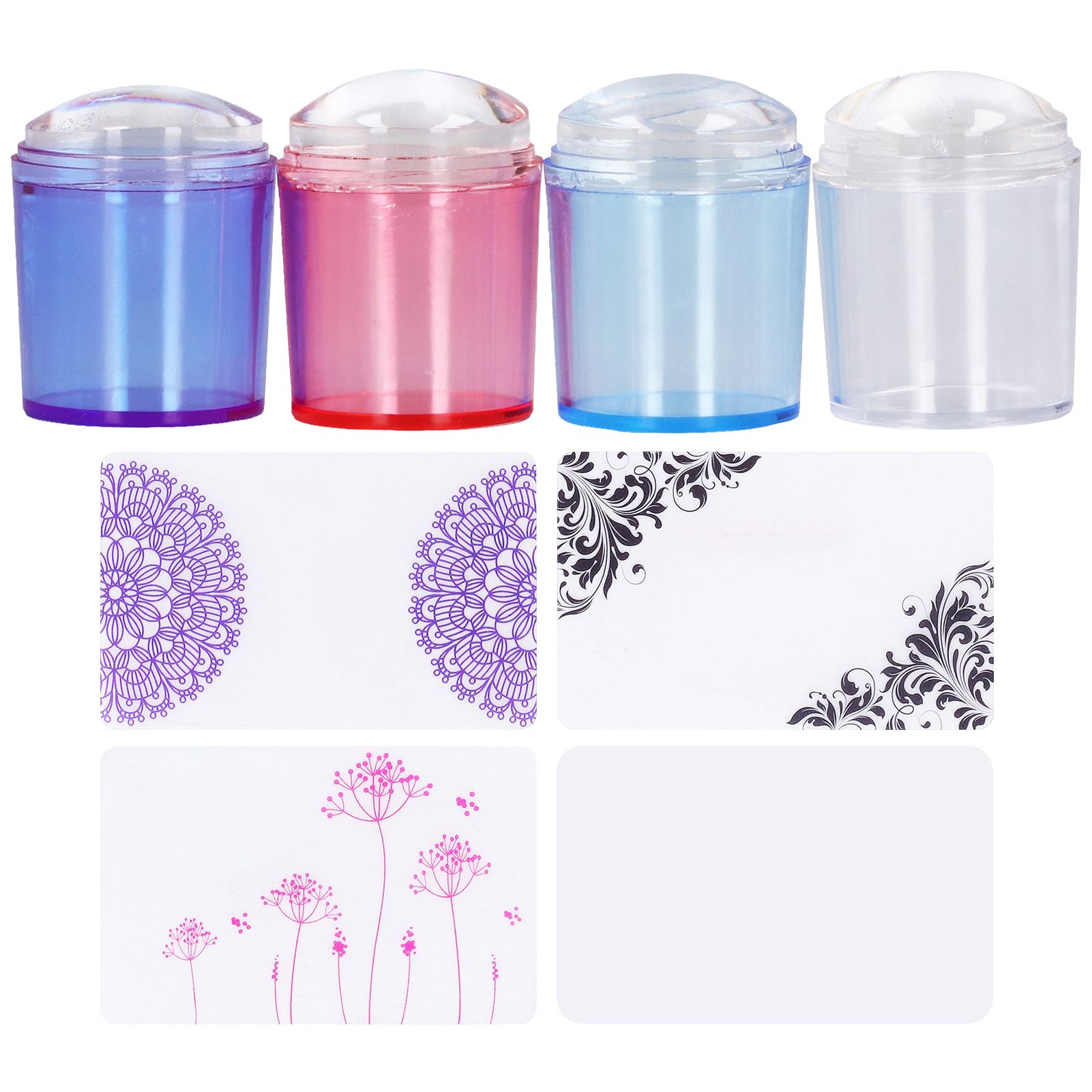 Nail Art Stamper Clear Silicone Stamping Jelly for for DIY Nail Edges Prints Patterns - Image 1