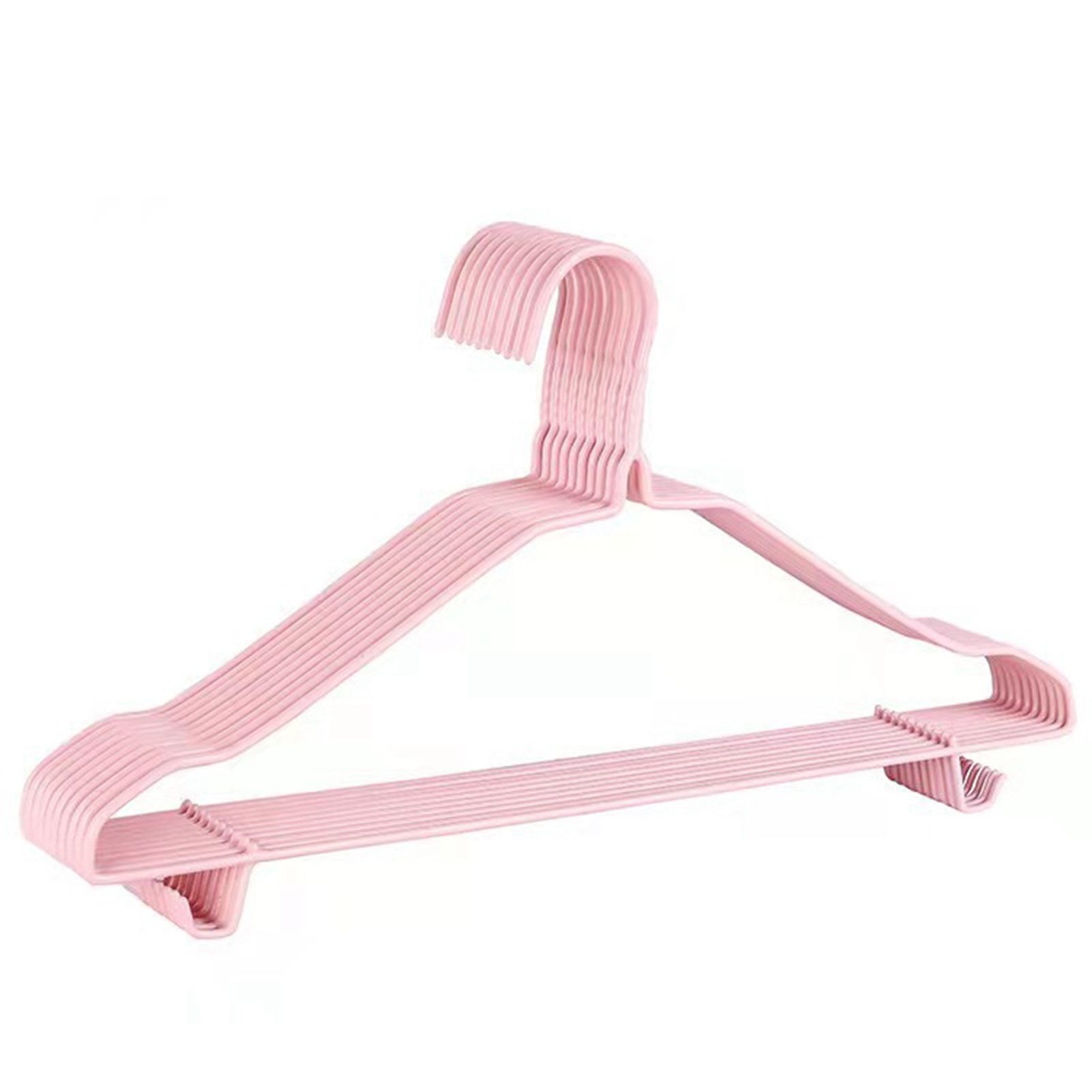10PCS 40cm Clothing Hanger Coat Hanger Clothes Drying Rack Stainless Steel Laundry RackPink - Image 1