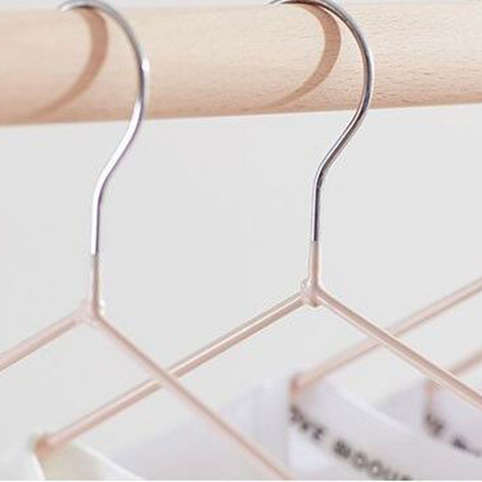 10PCS 40cm Clothing Hanger Coat Hanger Clothes Drying Rack Stainless Steel Laundry RackPink - Image 2