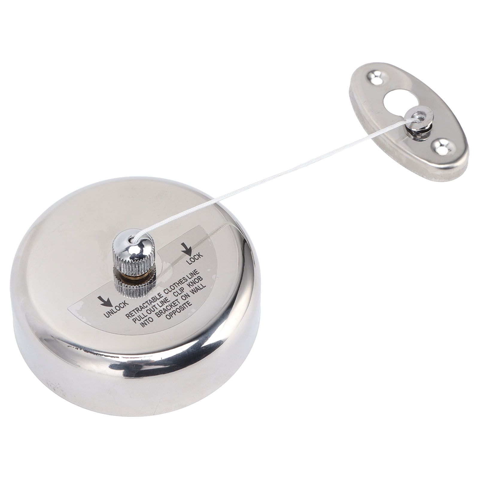 Clothesline 304 Stainless Steel Nylon Cord Space Saving Retractable 9ft/2.8m Indoor Clothesline - Image 2