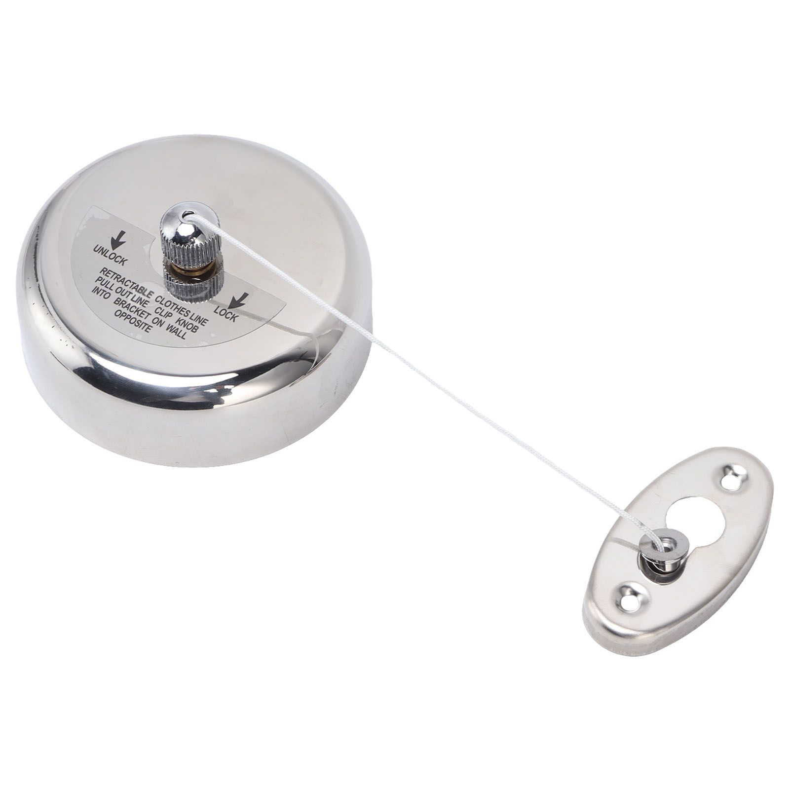 Clothesline 304 Stainless Steel Nylon Cord Space Saving Retractable 9ft/2.8m Indoor Clothesline - Image 4