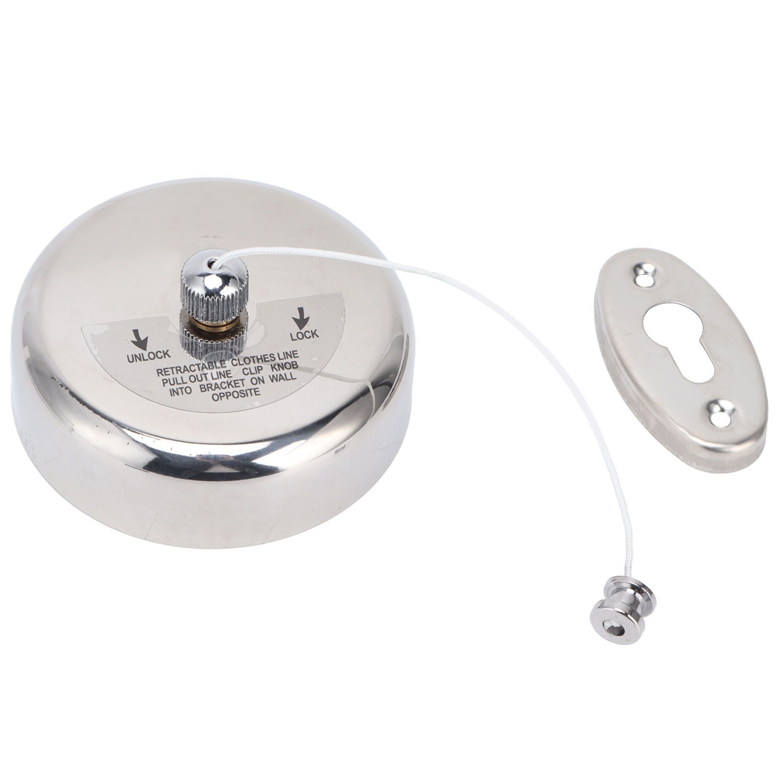 Clothesline 304 Stainless Steel Nylon Cord Space Saving Retractable 9ft/2.8m Indoor Clothesline - Image 8