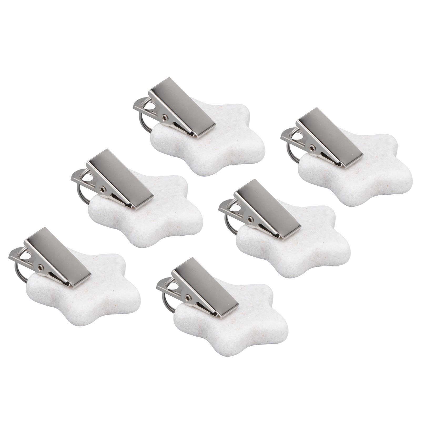 6Pcs Tablecloth Weights Marble Stainless Steel Small Size Waterproof Rustproof Durable Clip On Weights for Party PicnicStar - Image 4