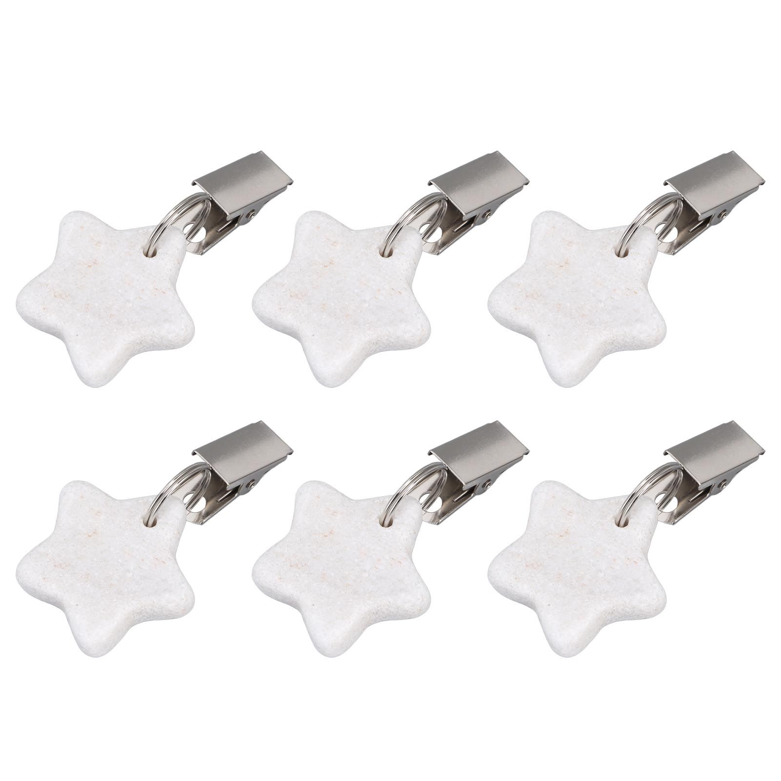 6Pcs Tablecloth Weights Marble Stainless Steel Small Size Waterproof Rustproof Durable Clip On Weights for Party PicnicStar - Image 6