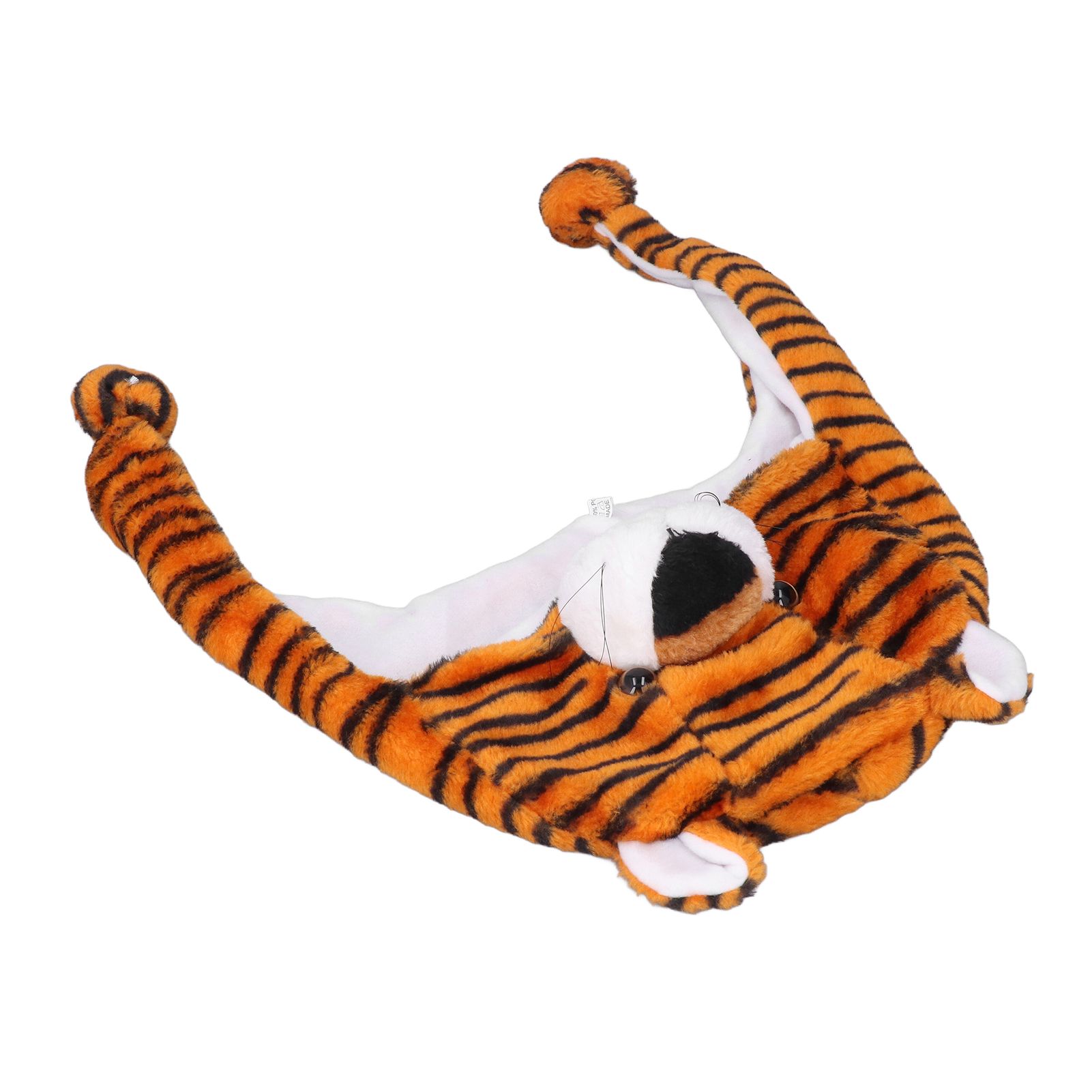 Tiger Cute Plush Hat Soft Coldproof Prevent Static Funny Winter Tiger Hat for School Camping - Image 2