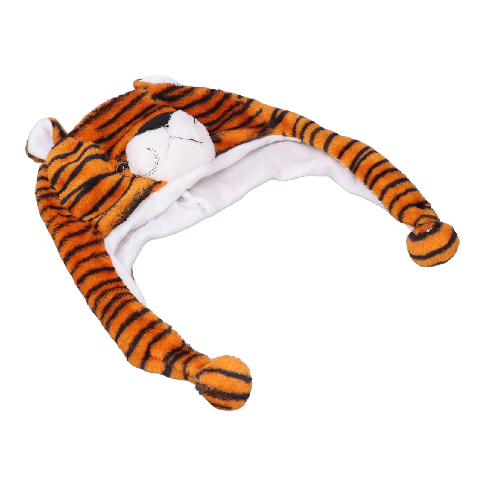 Tiger Cute Plush Hat Soft Coldproof Prevent Static Funny Winter Tiger Hat for School Camping - Image 4