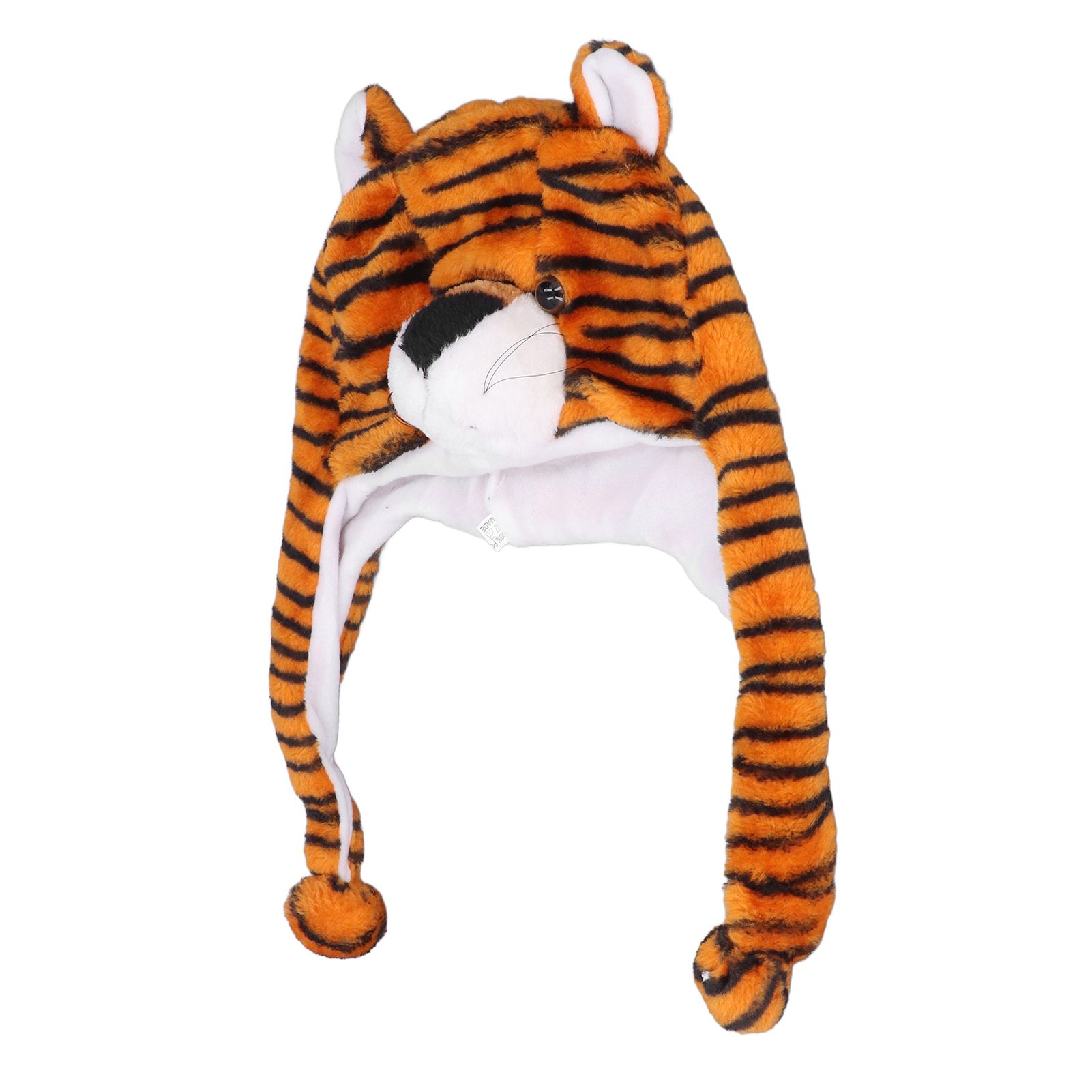 Tiger Cute Plush Hat Soft Coldproof Prevent Static Funny Winter Tiger Hat for School Camping - Image 7