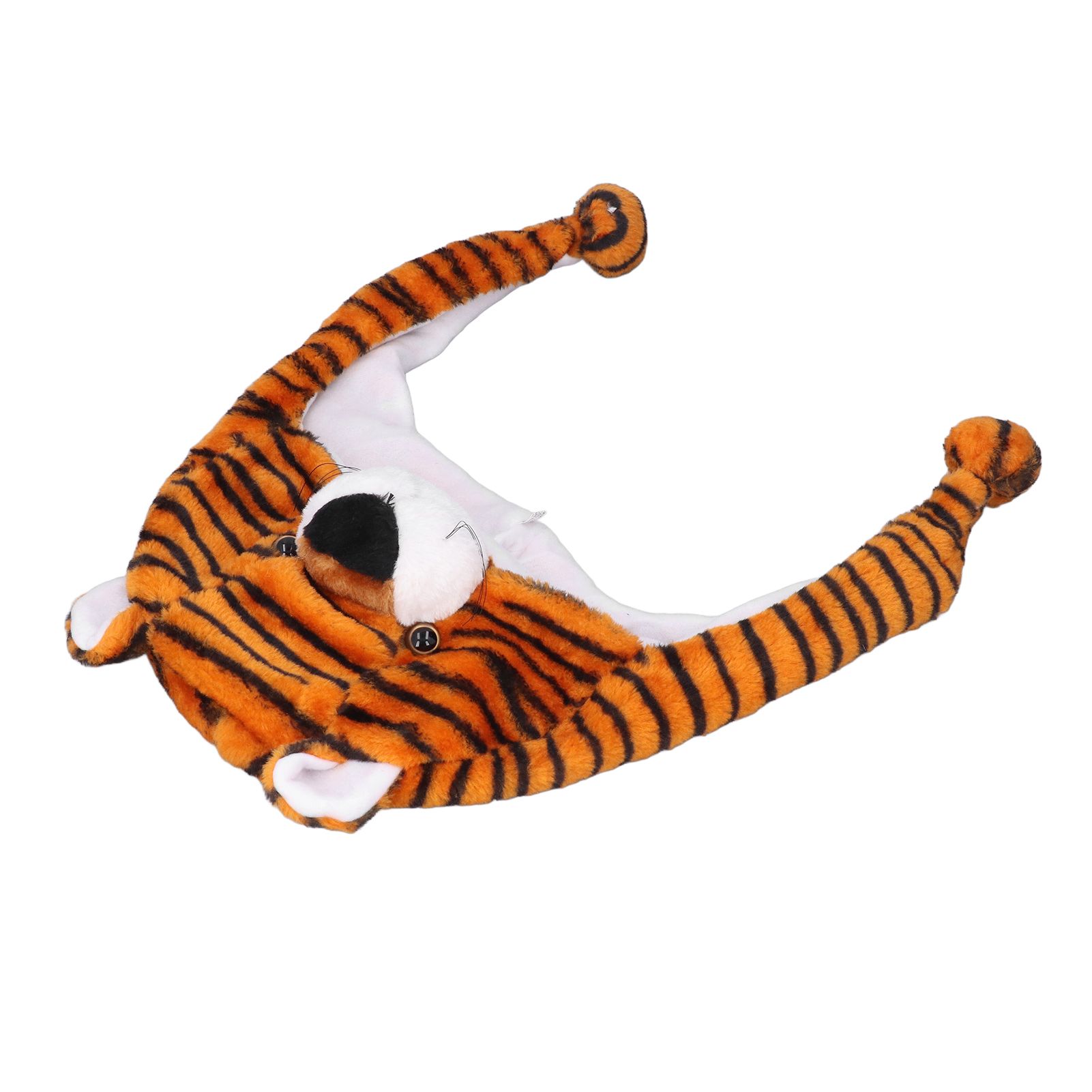 Tiger Cute Plush Hat Soft Coldproof Prevent Static Funny Winter Tiger Hat for School Camping - Image 8