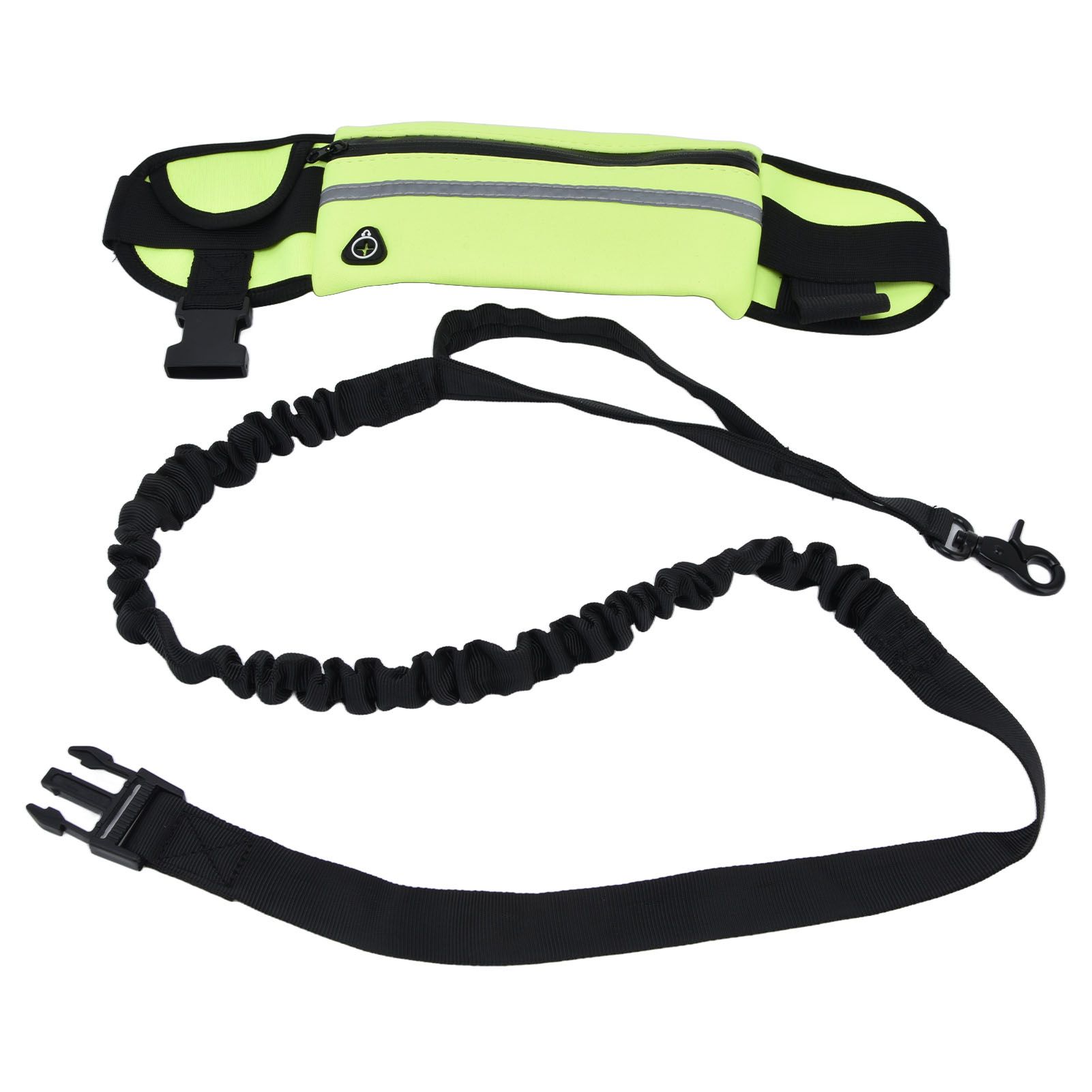 Sports Belt Bag Leash Set Reflective Elastic Explosion Proof Dog Running Traction Rope for Walking RunningGrass Green - Image 8