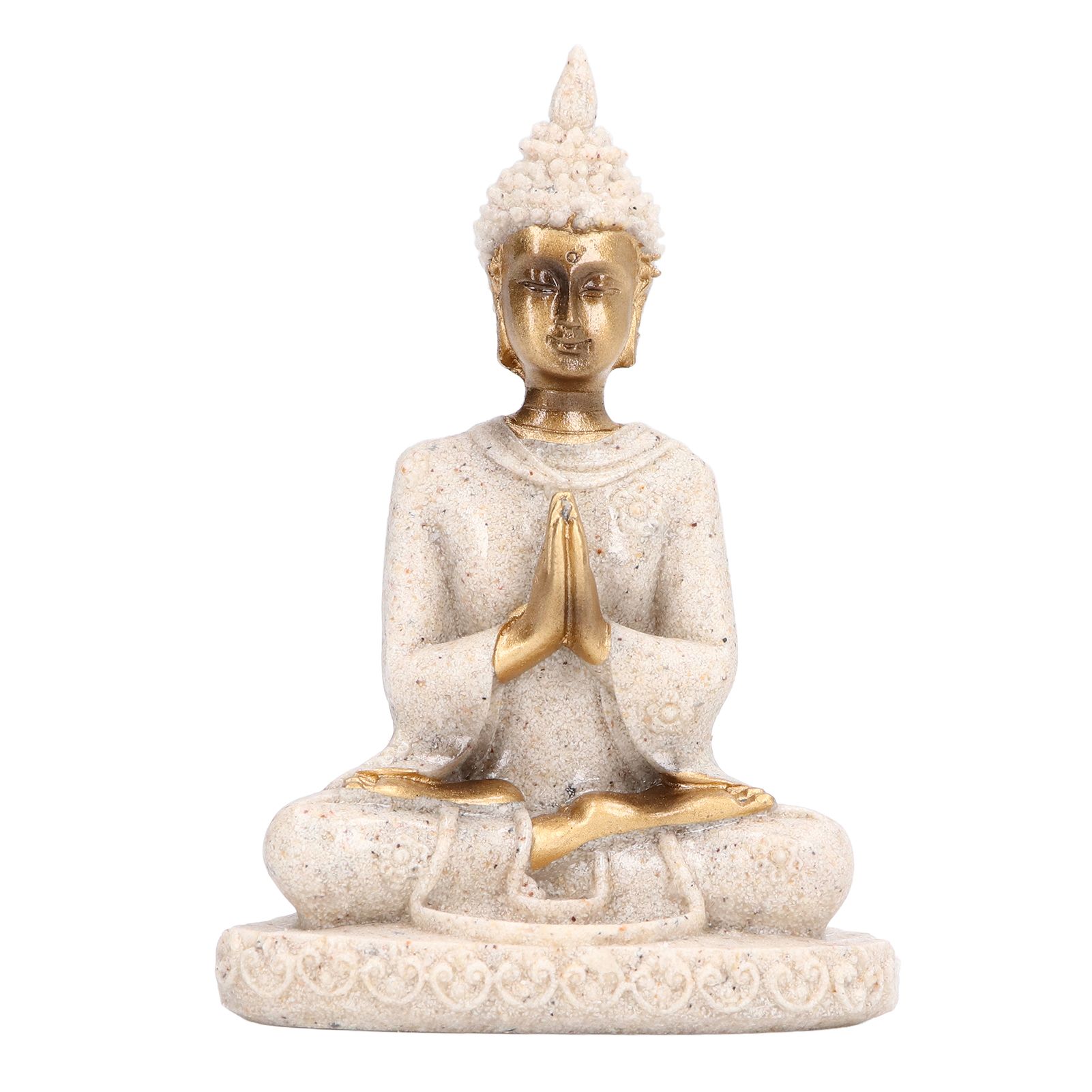 Buddha Statue Artisan Craftsmanship Clear Engraving Strong Frost Resistance Resin Meditating Buddha Statue for Hallway8138 - Image 1