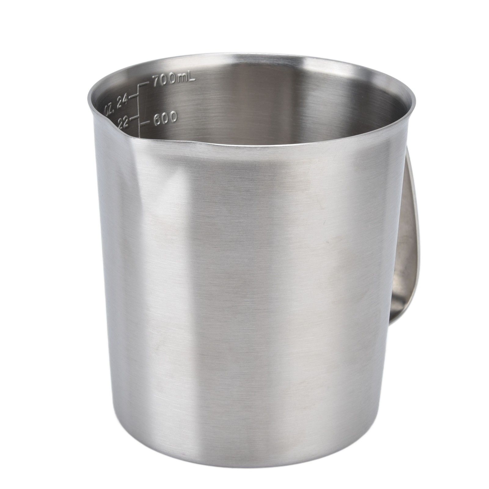 Measuring Cup 304 Stainless Steel CorrosionResistant Coffee Milk Frothing Cup with Scale for Home Coffee Shop(700ML ) - Image 2