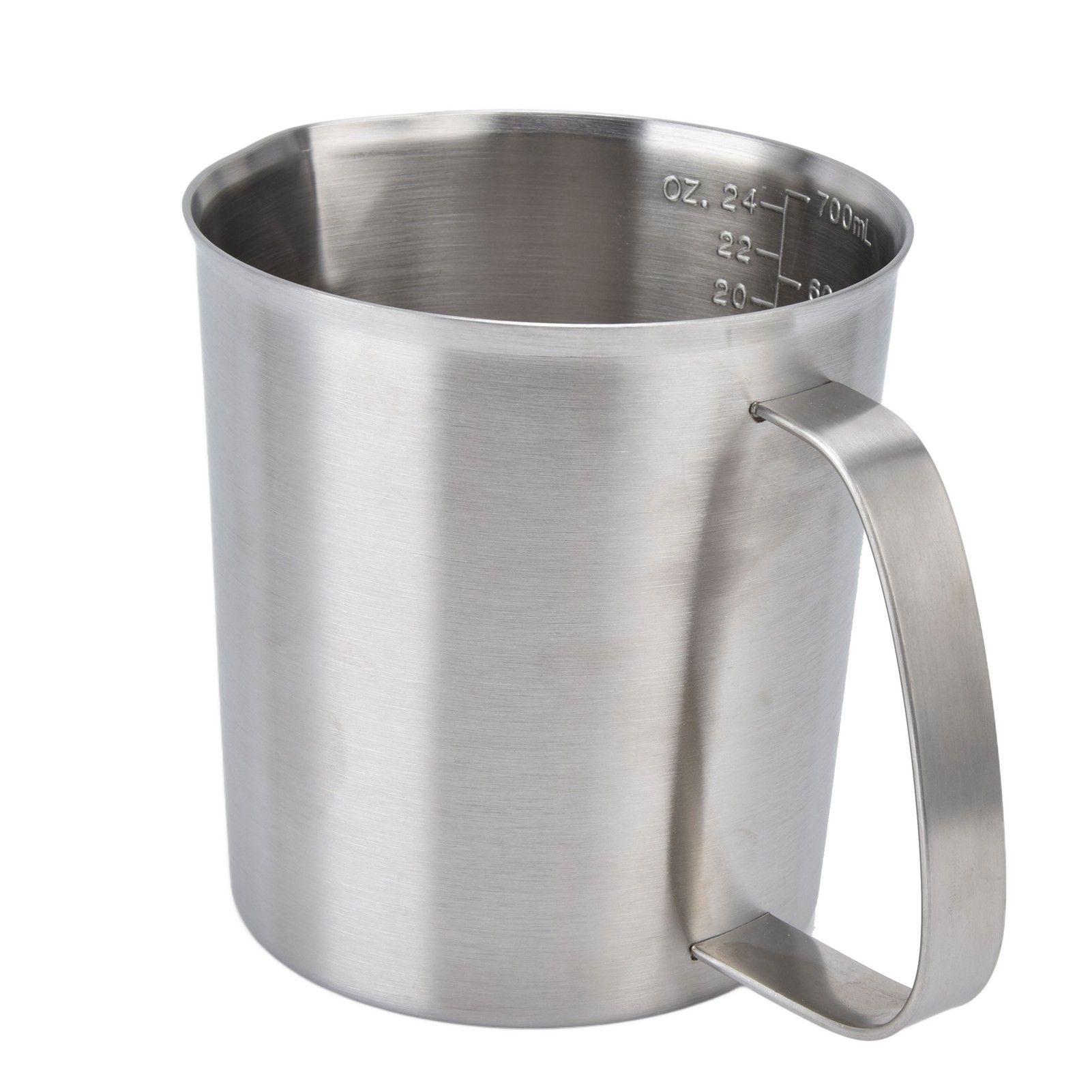Measuring Cup 304 Stainless Steel CorrosionResistant Coffee Milk Frothing Cup with Scale for Home Coffee Shop(700ML ) - Image 7