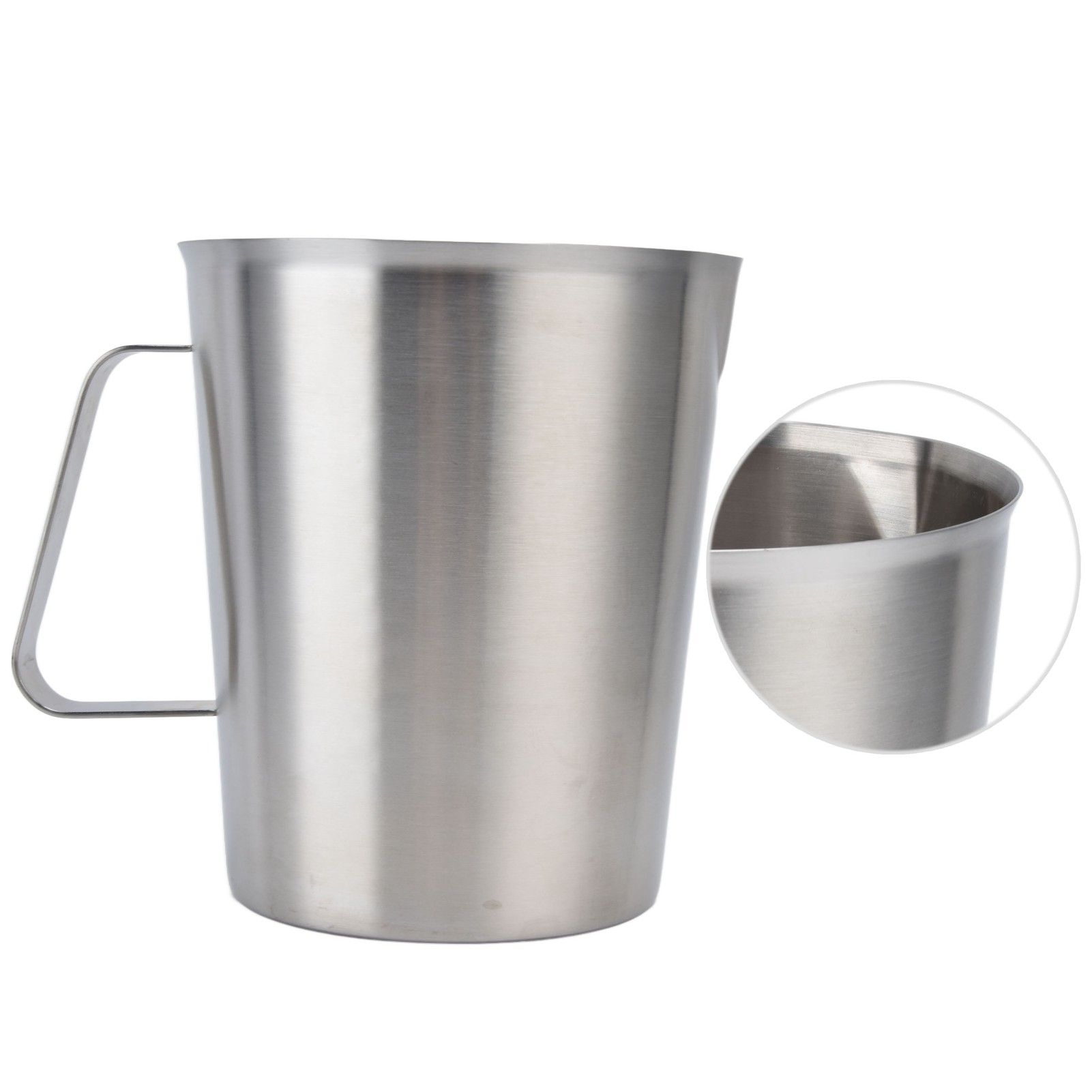 Measuring Cup 304 Stainless Steel CorrosionResistant Coffee Milk Frothing Cup with Scale for Home Coffee Shop(1500ML ) - Image 8