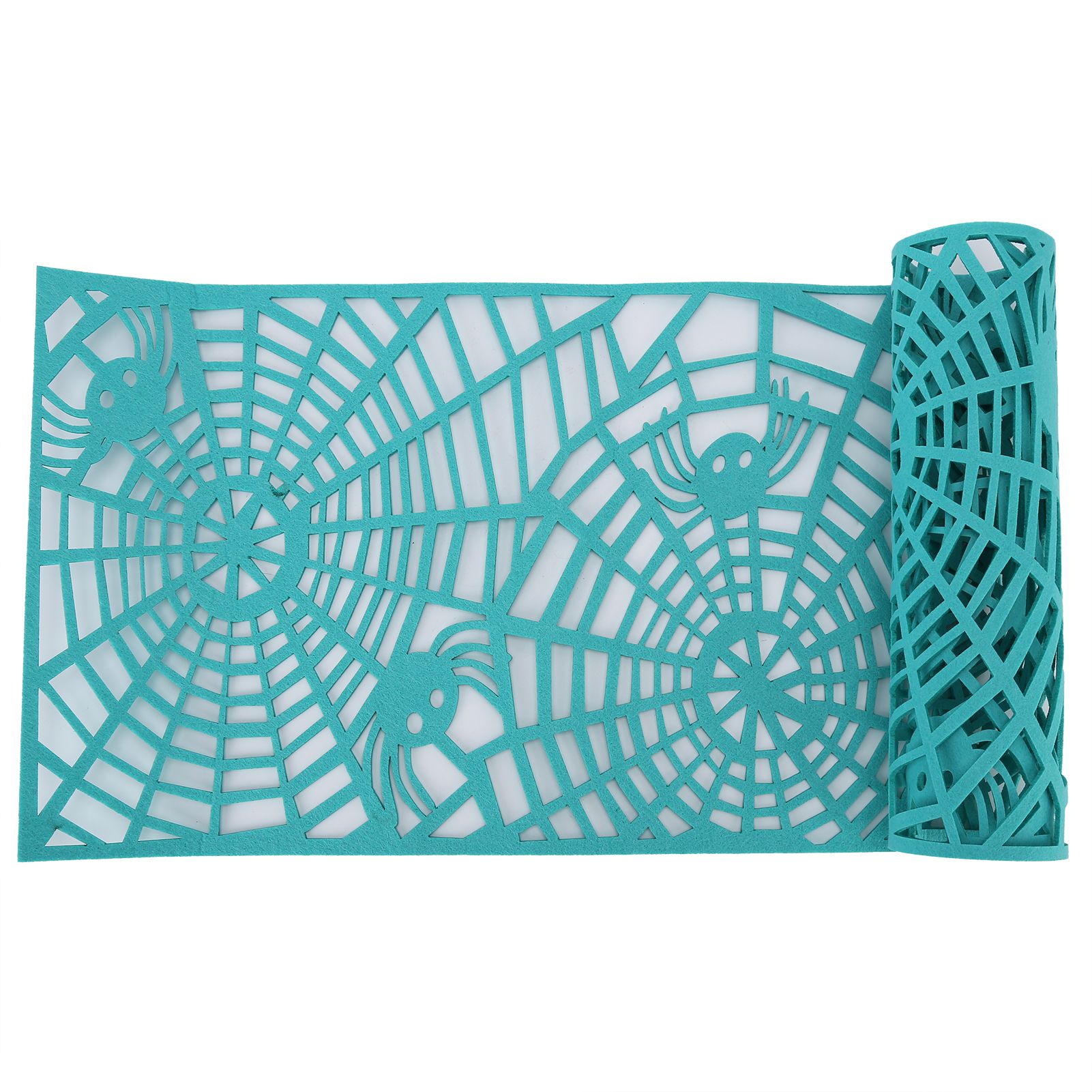 Rectangle Shape Tablecloth Hollow Out Table Runner for Wedding Household DecorationsGreen - Image 5