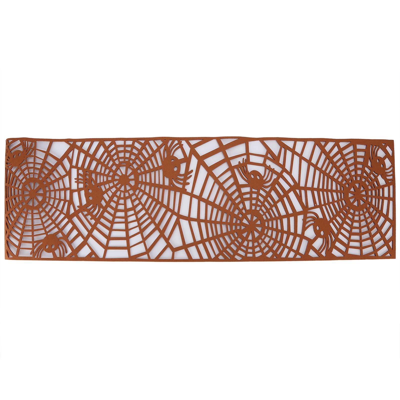 Rectangle Shape Tablecloth Hollow Out Table Runner for Wedding Household DecorationsBrown - Image 1