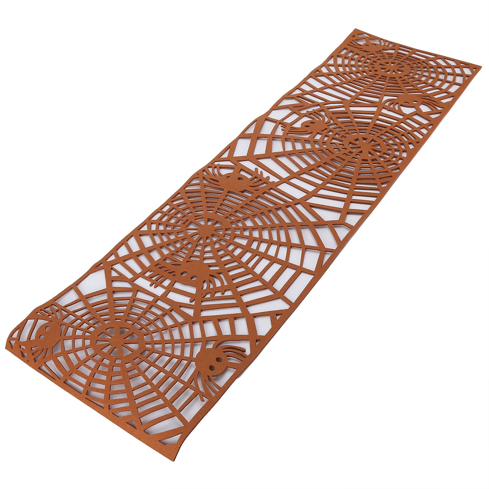 Rectangle Shape Tablecloth Hollow Out Table Runner for Wedding Household DecorationsBrown - Image 3