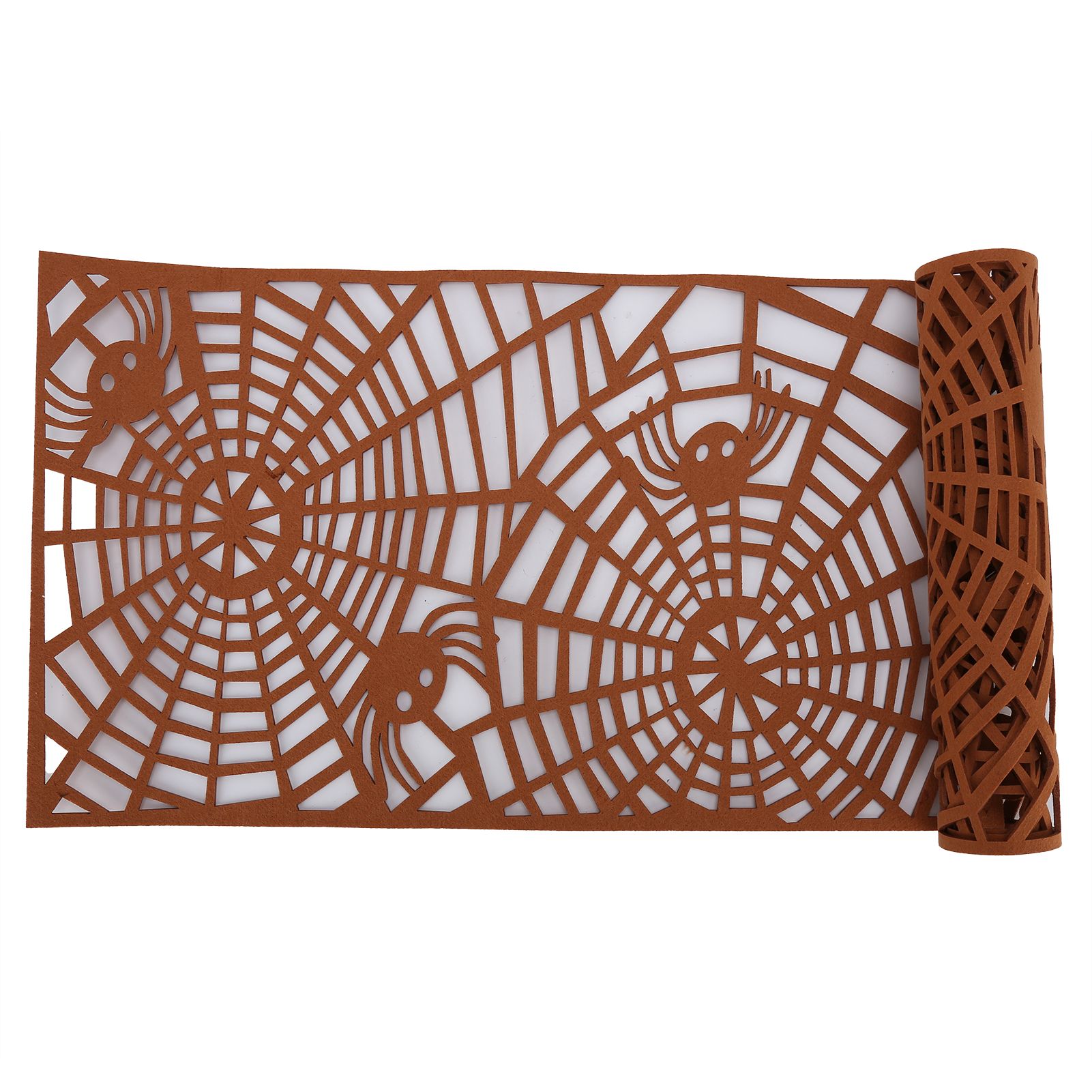 Rectangle Shape Tablecloth Hollow Out Table Runner for Wedding Household DecorationsBrown - Image 5