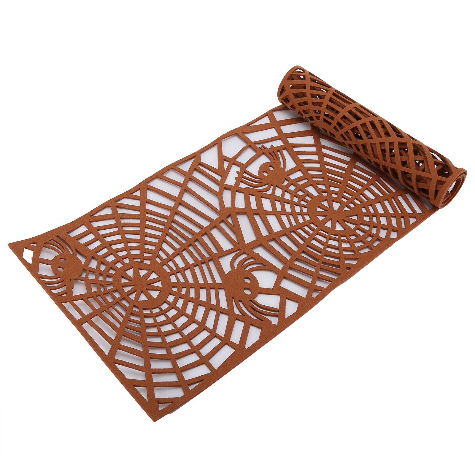 Rectangle Shape Tablecloth Hollow Out Table Runner for Wedding Household DecorationsBrown - Image 6